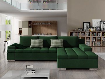 MIRJAN24 Ecksofa Bangkok, mit Bettkasten und Schlaffunktion, Moderne Eckcouch, Couch L-Form