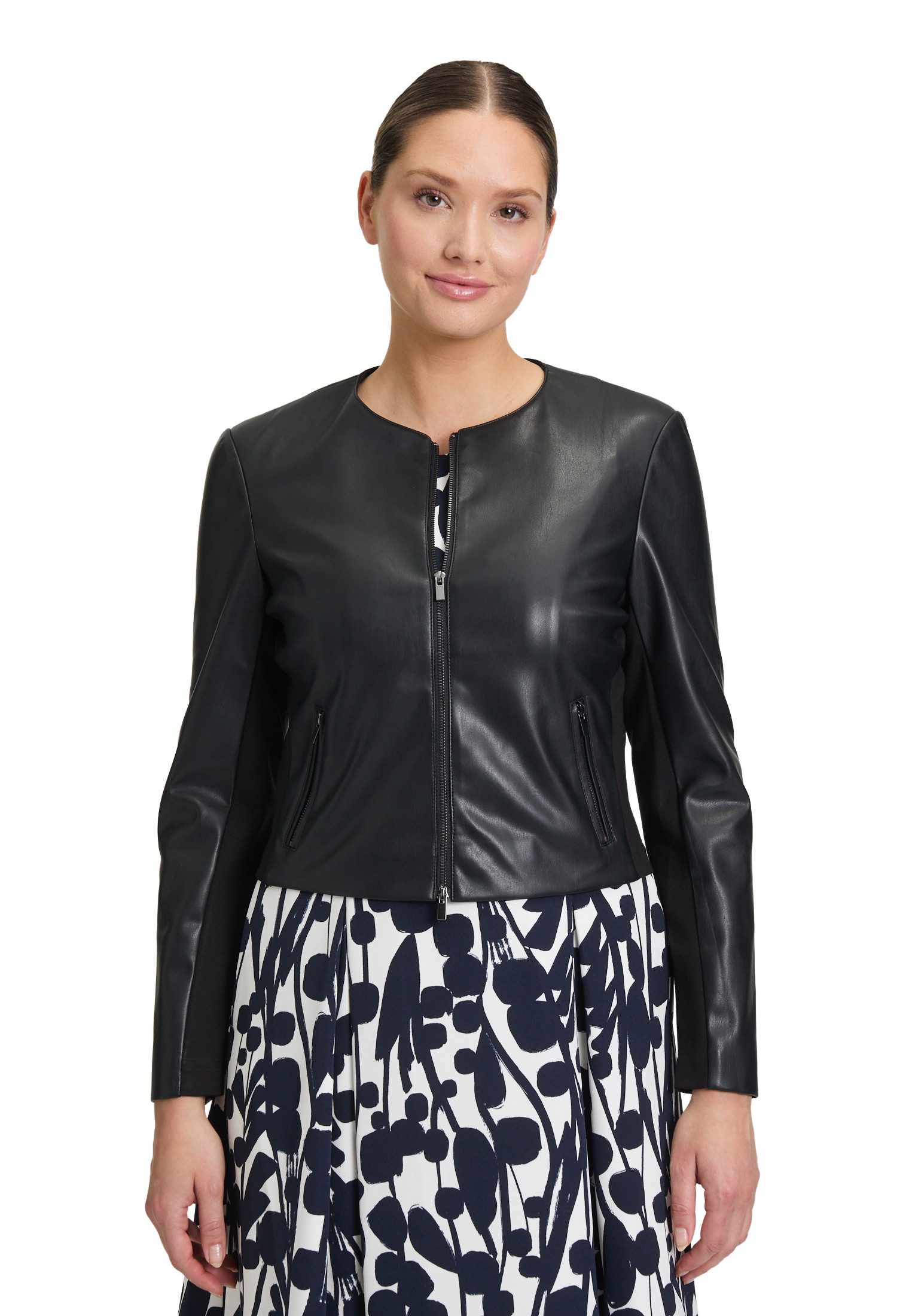 Canvasjacke Vera Mont Damen Blazer-Jacke mit Reißverschluss