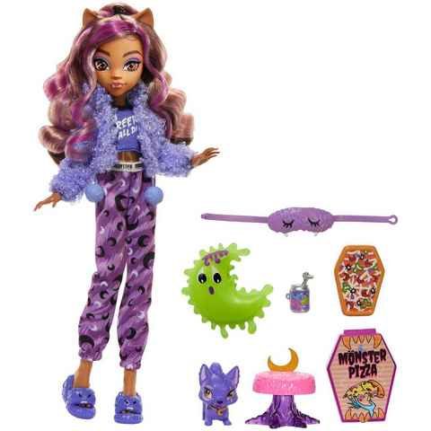 Mattel® Anziehpuppe Monster High, Creepover Clawdeen - Schaurig schöne Pyjamaparty