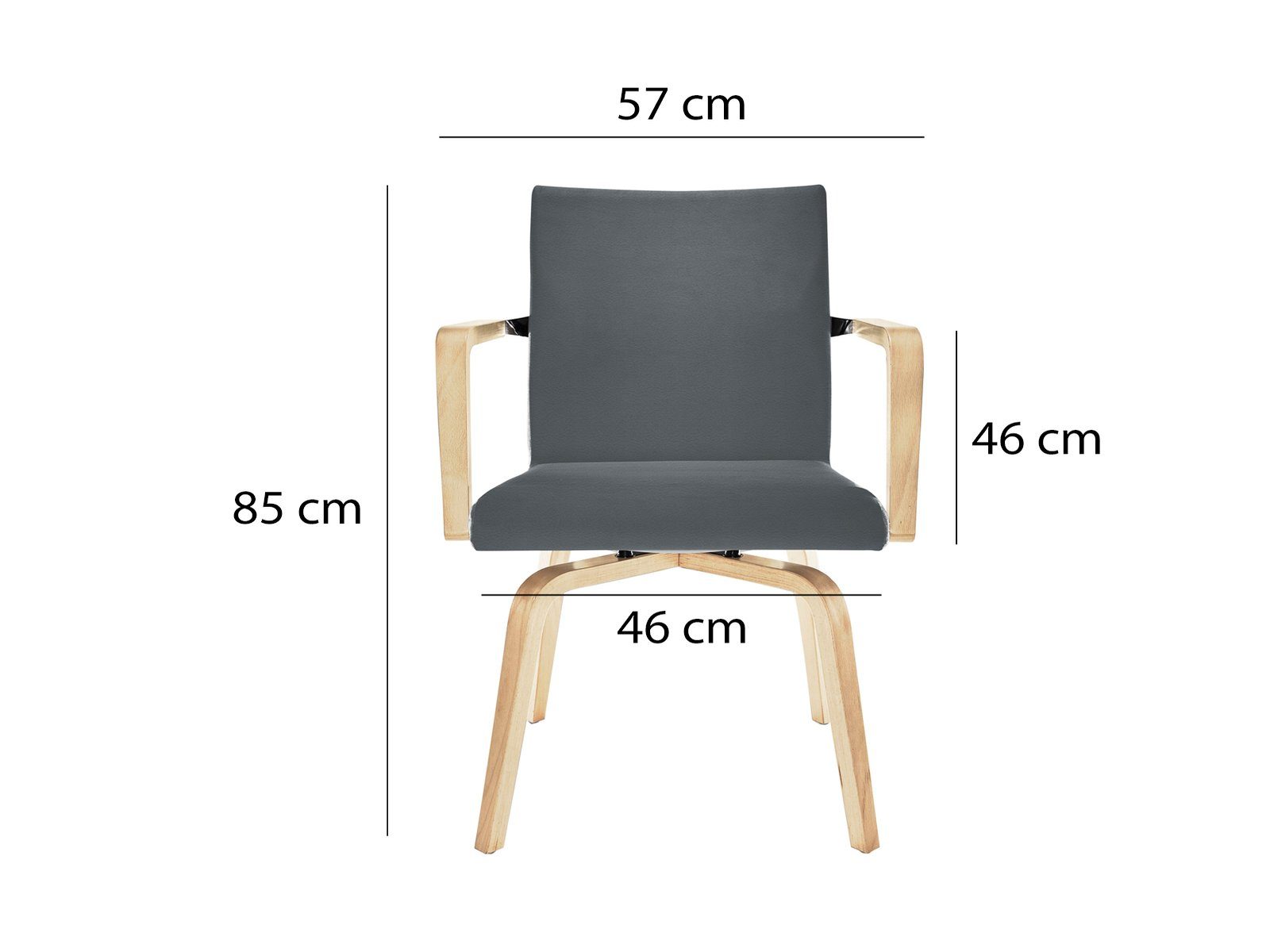 mit desinfizierbar Senioren-stuhl Armlehnen Drehstuhl Pflegestuhl Armlehnstuhl, Grau Mauser Sitzkultur
