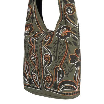 KUNST UND MAGIE Schultertasche Schultertasche Umhängetasche Shopper Goa Handtasche Beutel Tasche Boho