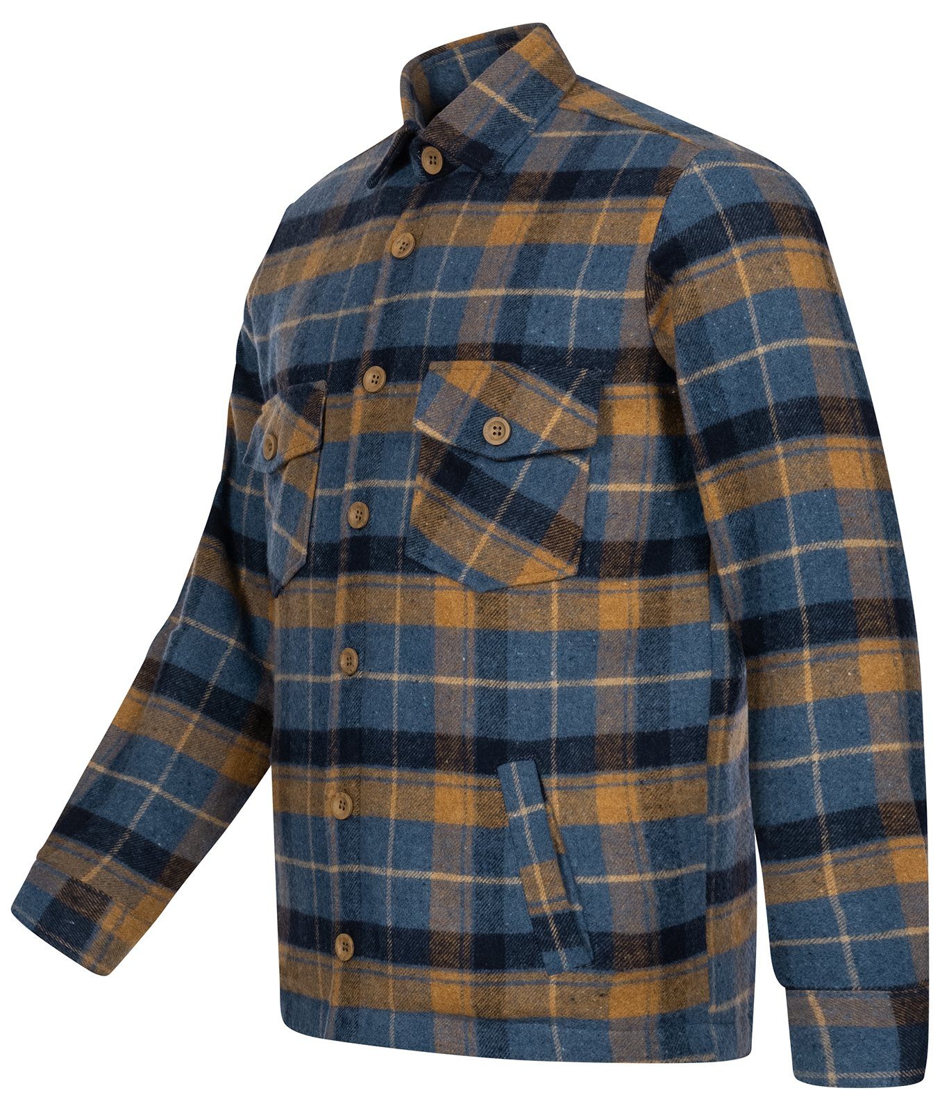 Flanelljacke Jacke Windbreaker H-337 Herren Rock Blau Creek