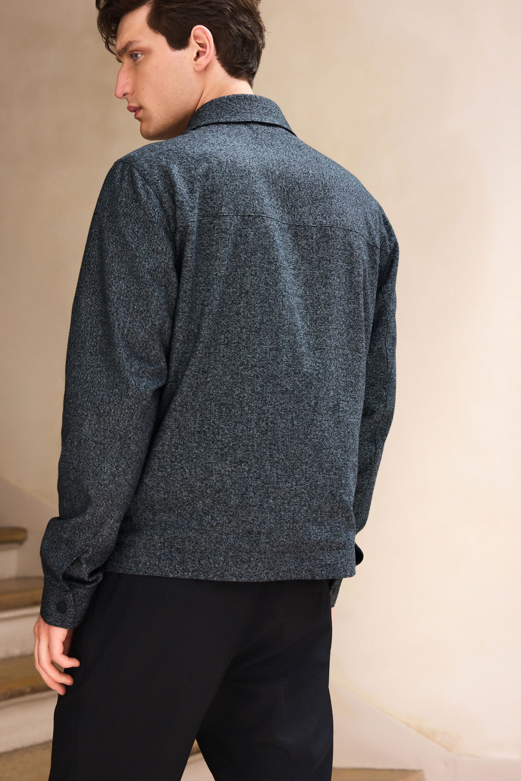Next Hemdjacke Elegante Hemdjacke mit Struktur günstig online kaufen