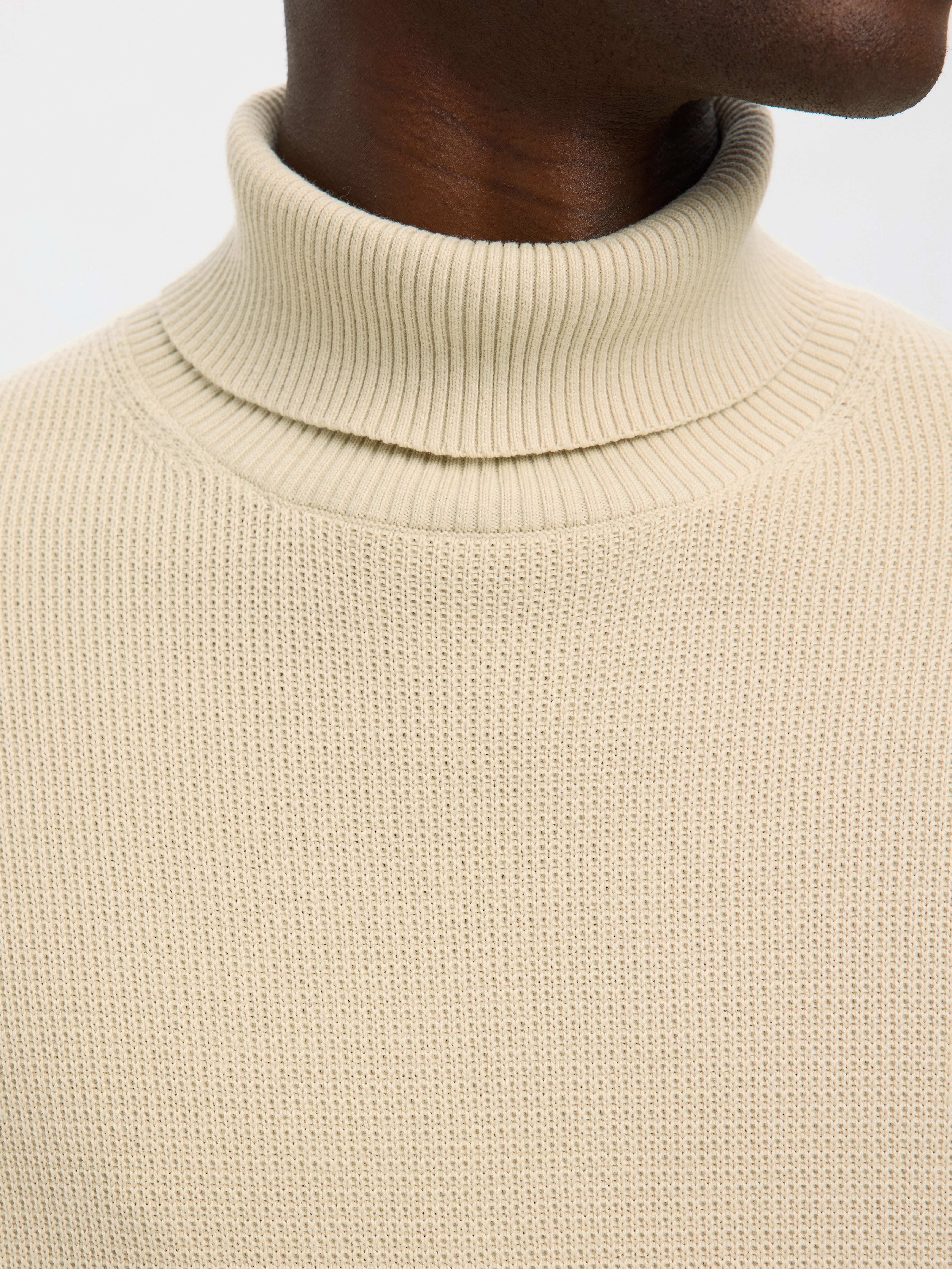 Selected Rollkragenpullover SLHDANE LS KNIT STRUCTURE ROLL NECK NOOS
