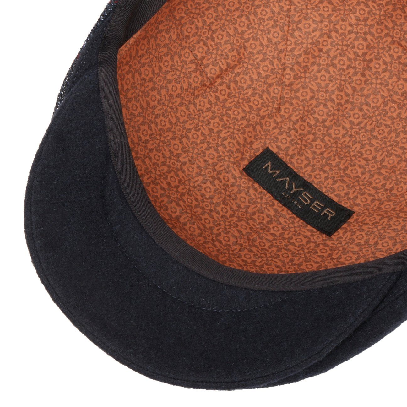 Mayser Flat Cap (1-St) Schirmmütze mit Schirm, Made in the EU