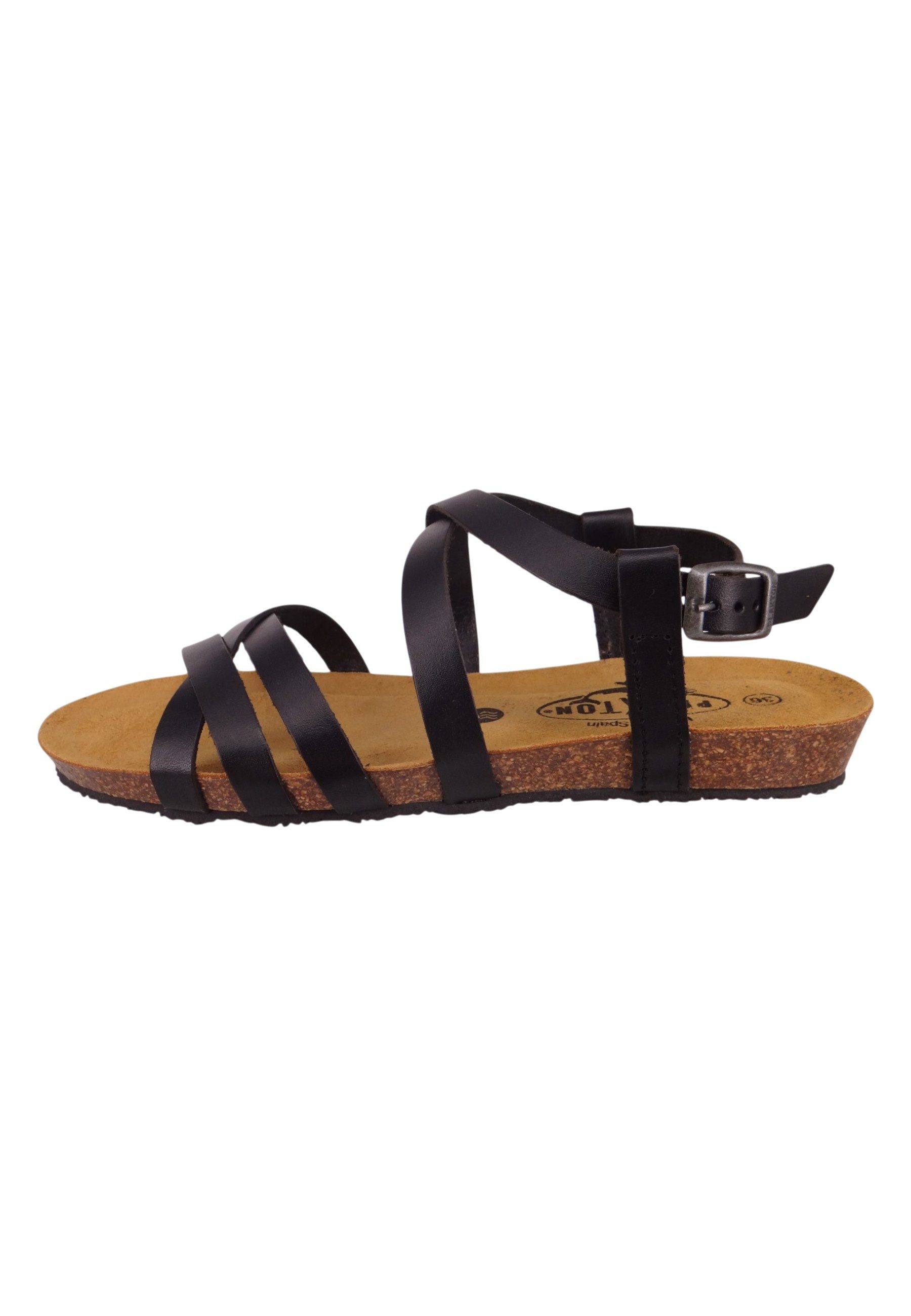 Plakton 405184 Vaqueta Fran Vali 405184 Negro Sandale