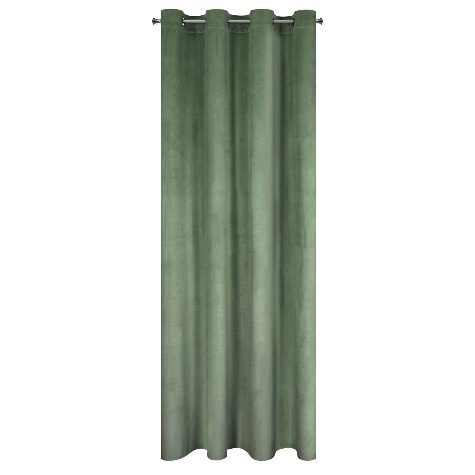 Design91 Vorhang Samtvorhänge 140x250 cm (1 St), Ösen, blickdicht, Samt, Wohnzimmer