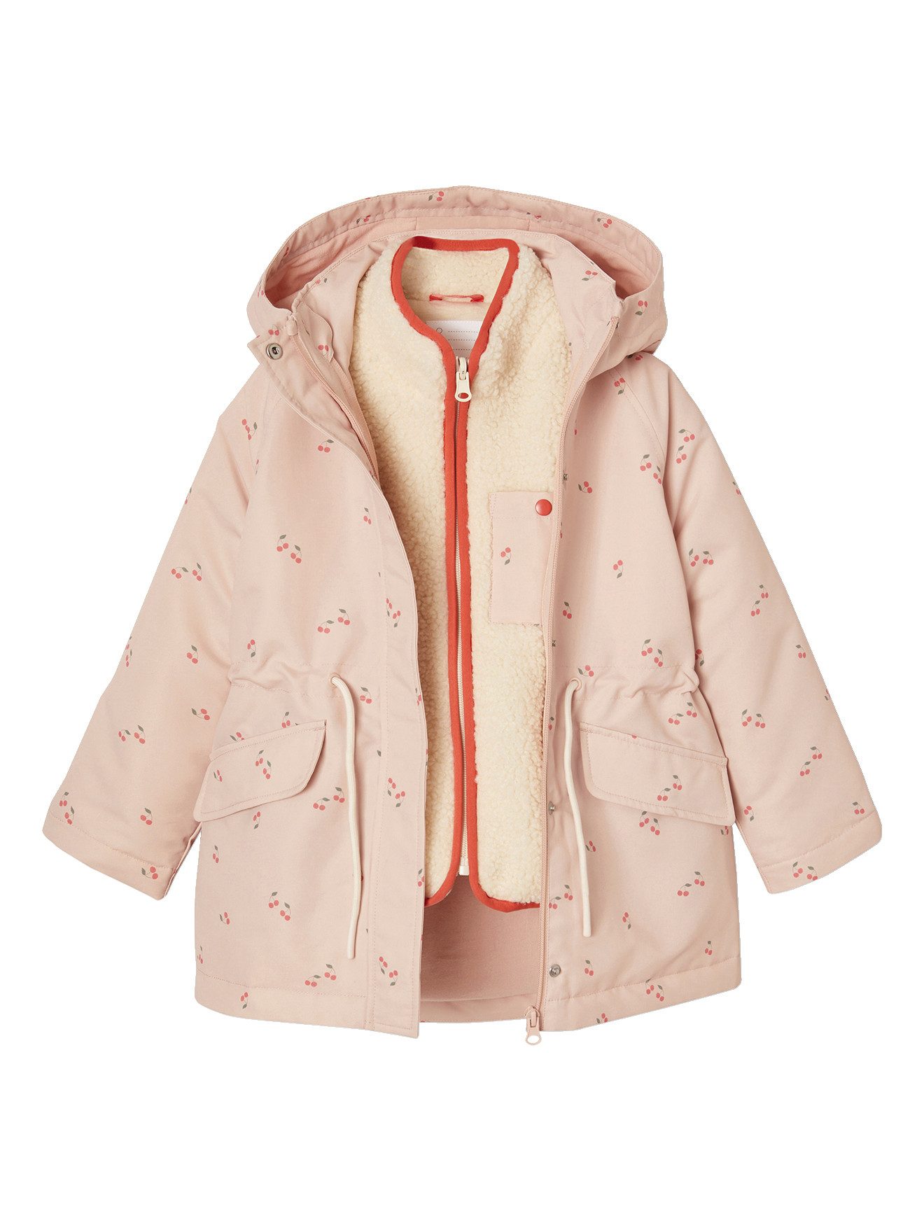 vertbaudet Parka Mädchen-Jacke mit Recycling-Polyester 3-in-1