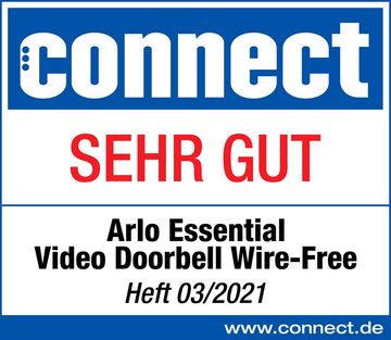 ARLO Kabellose Essential Video Doorbell Überwachungskamera (Außenbereich)