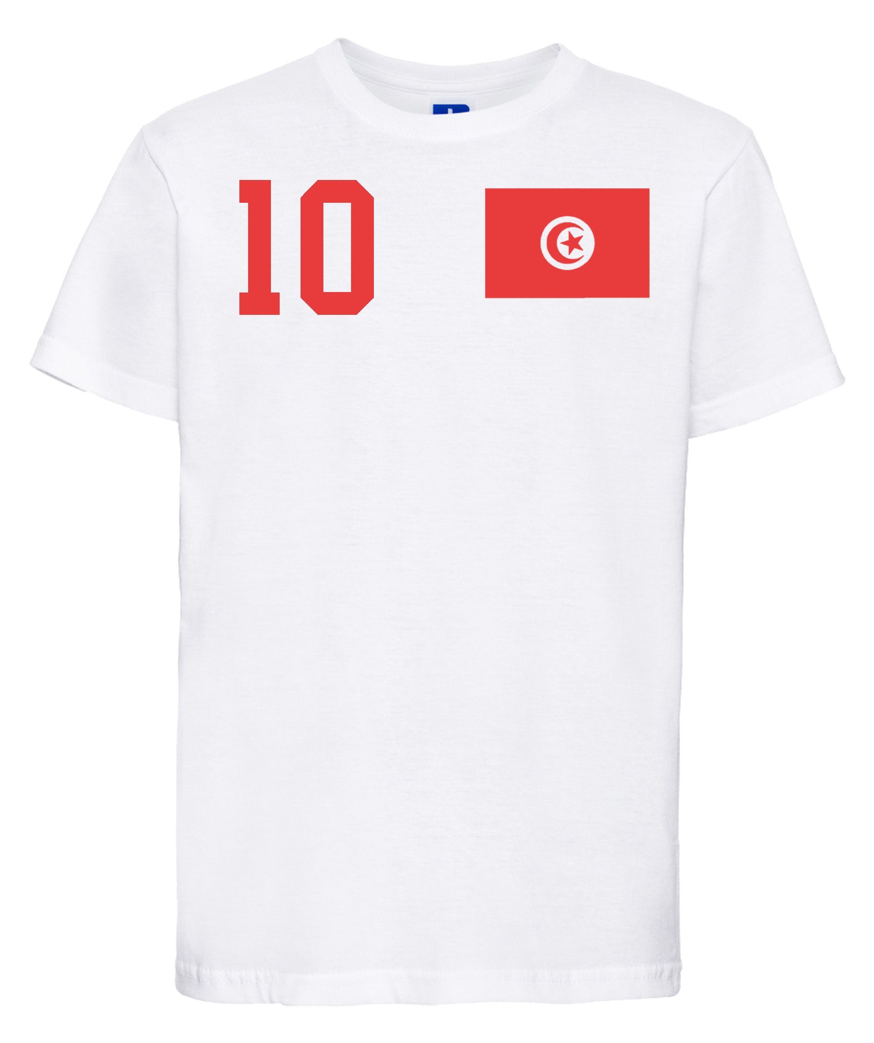 Youth Designz T-Shirt Tunesien Kinder T-Shirt im Fußball Trikot Look mit trendigem Motiv