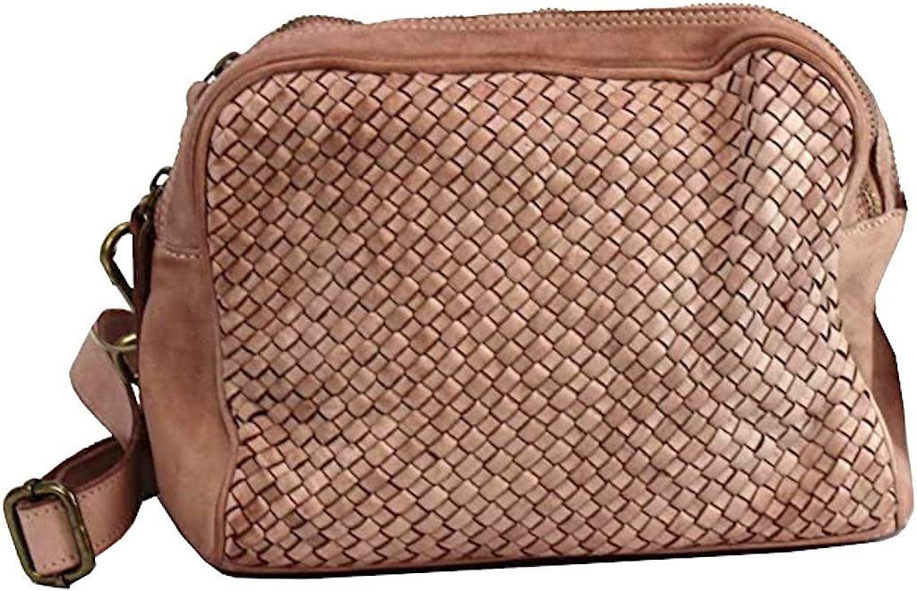 Umhängetasche Lucy Italy Designer Clutch Braided Ledertasche Schultertasche