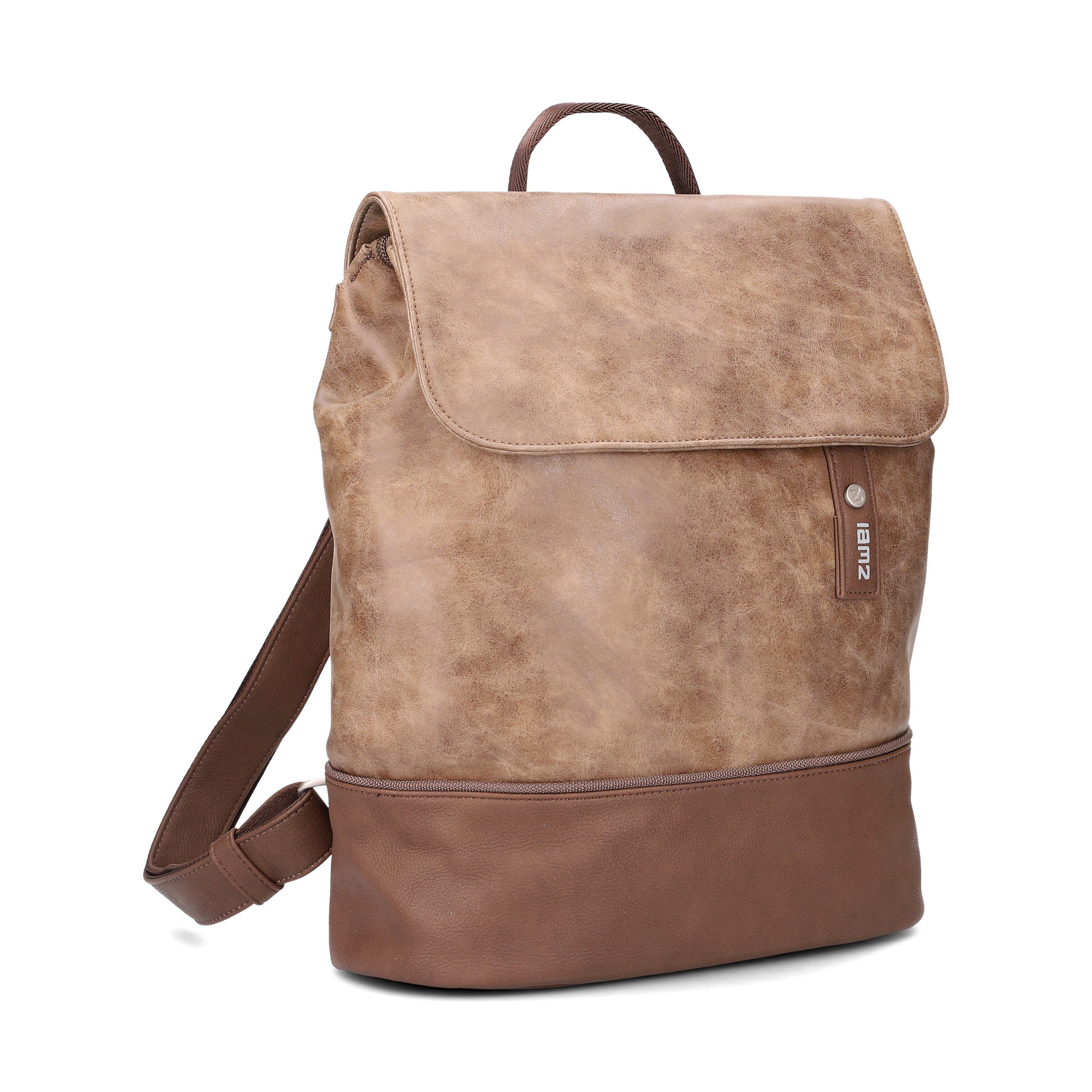 Cityrucksack JR13, Jana zweifarbig wood Zwei Rucksack