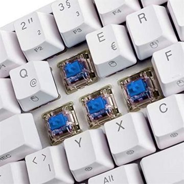 Ducky ONE 2 SF, MX-Blue, RGB LED - weiß Gaming-Tastatur (deutsch QWERTZ-Layout)