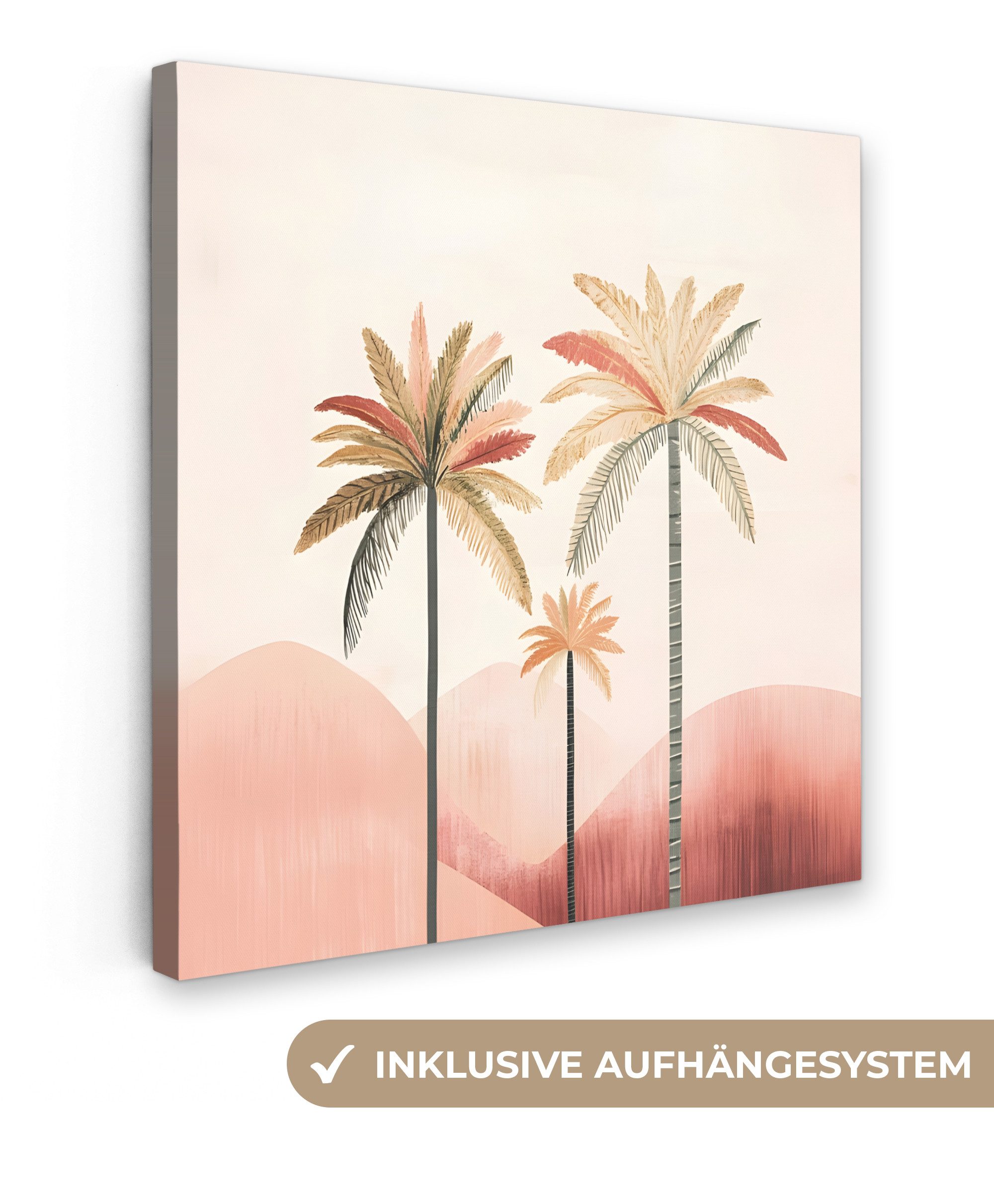OneMillionCanvasses® Leinwandbild Palmen - Hügel - günstig online kaufen