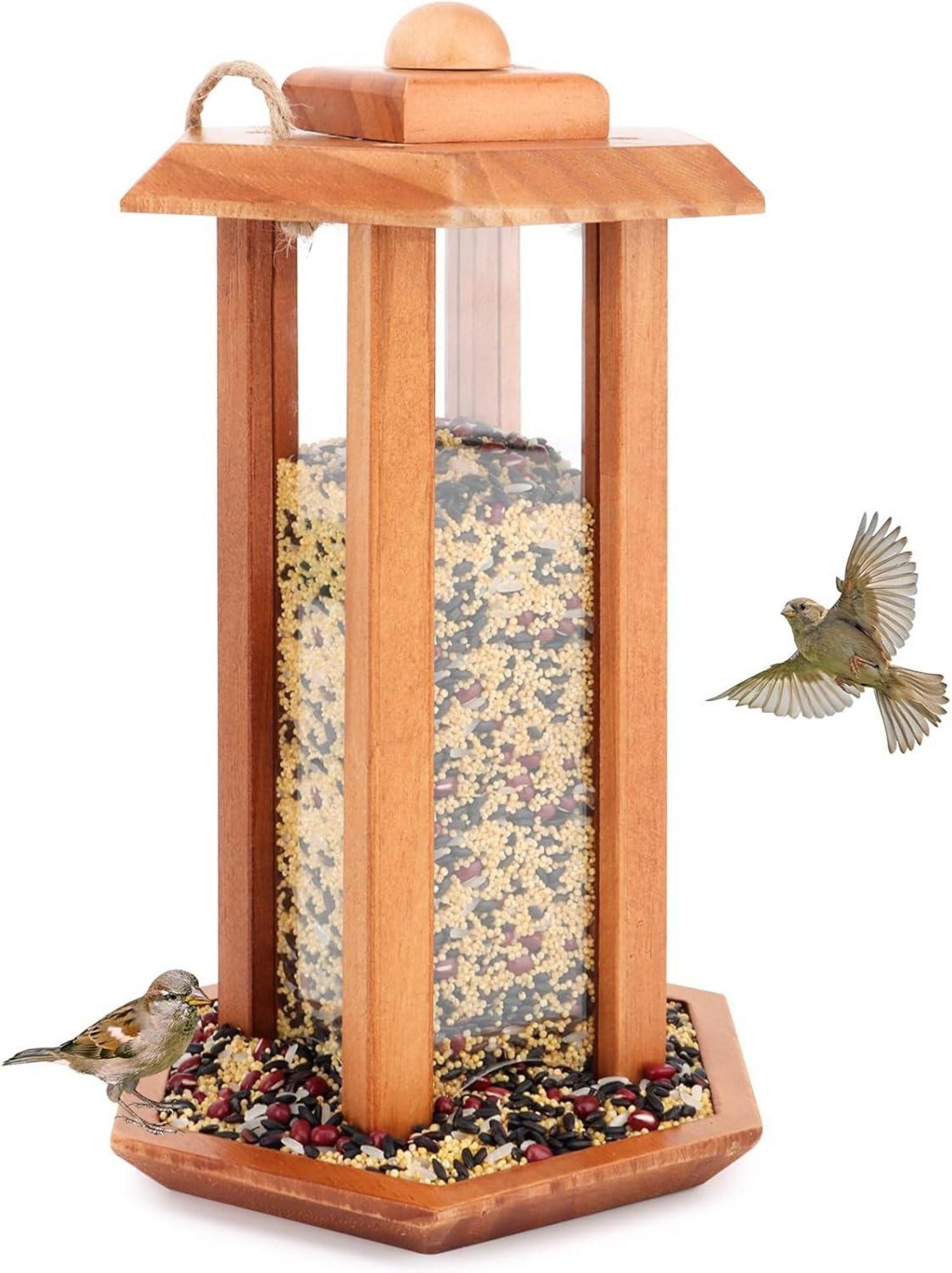 Vogelhaus Vogelhaus zum Aufhängen Holz Vogelfutterspender Futterhaus Vögel