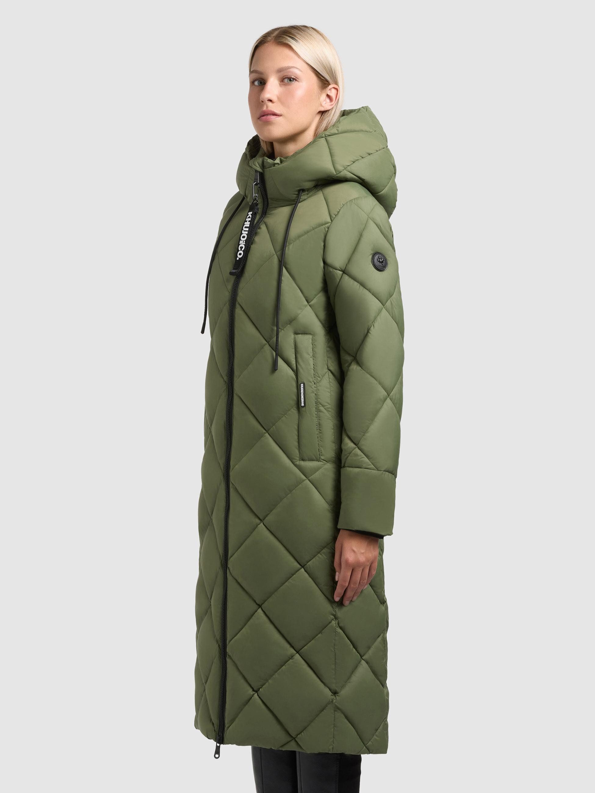 khujo Steppmantel Cilia Gesteppter Damen Wintermantel mit Schlüsselanhänger