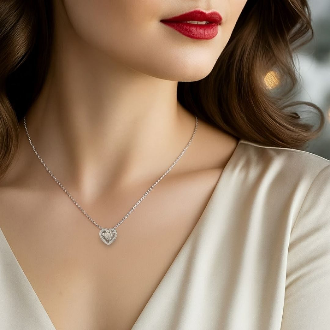 LOVENEST Herzkette Herzkette 3-in-1 Silber 925 Damen *Ich Liebe Dich* Herz-Anhänger (Silberkette Anhänger Geschenke für Frauen Weihnachtsgeschenk Freundin, Geschenkset Damenkette Weihnachten Set), Sie Geburtstag Hochzeitstag Liebesbeweis Liebesgeschenk Herz Schmuck