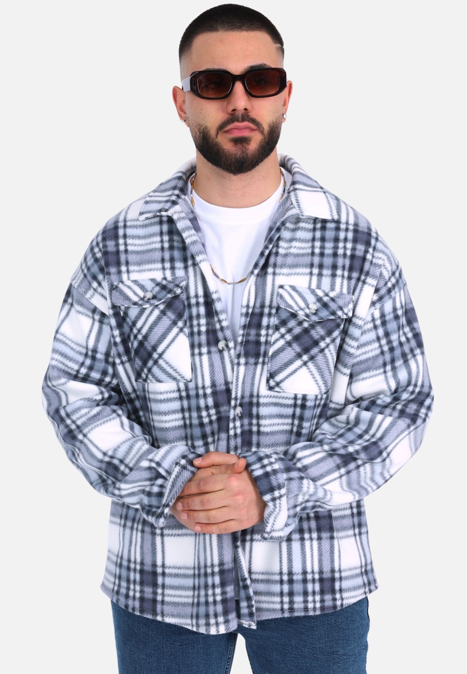 COFI Casuals Hemdjacke Herren Fleece Hemdjacke günstig online kaufen