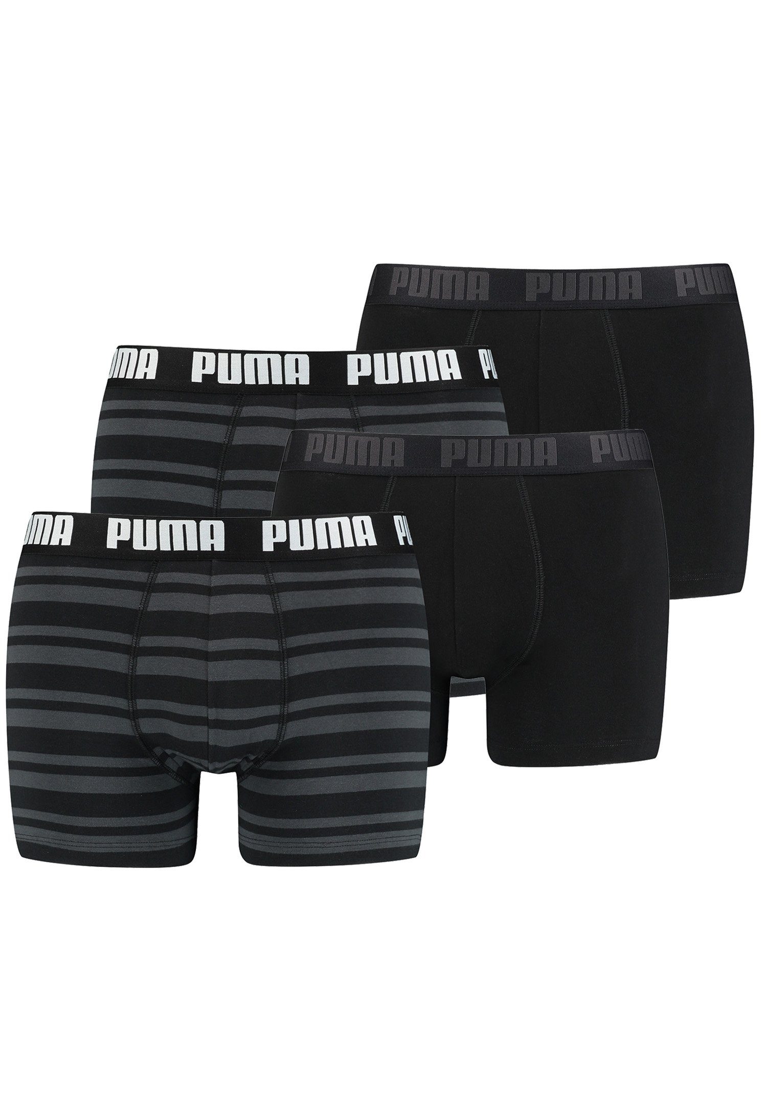 PUMA Boxershorts HERITAGE STRIPE BOXER 4er Pack