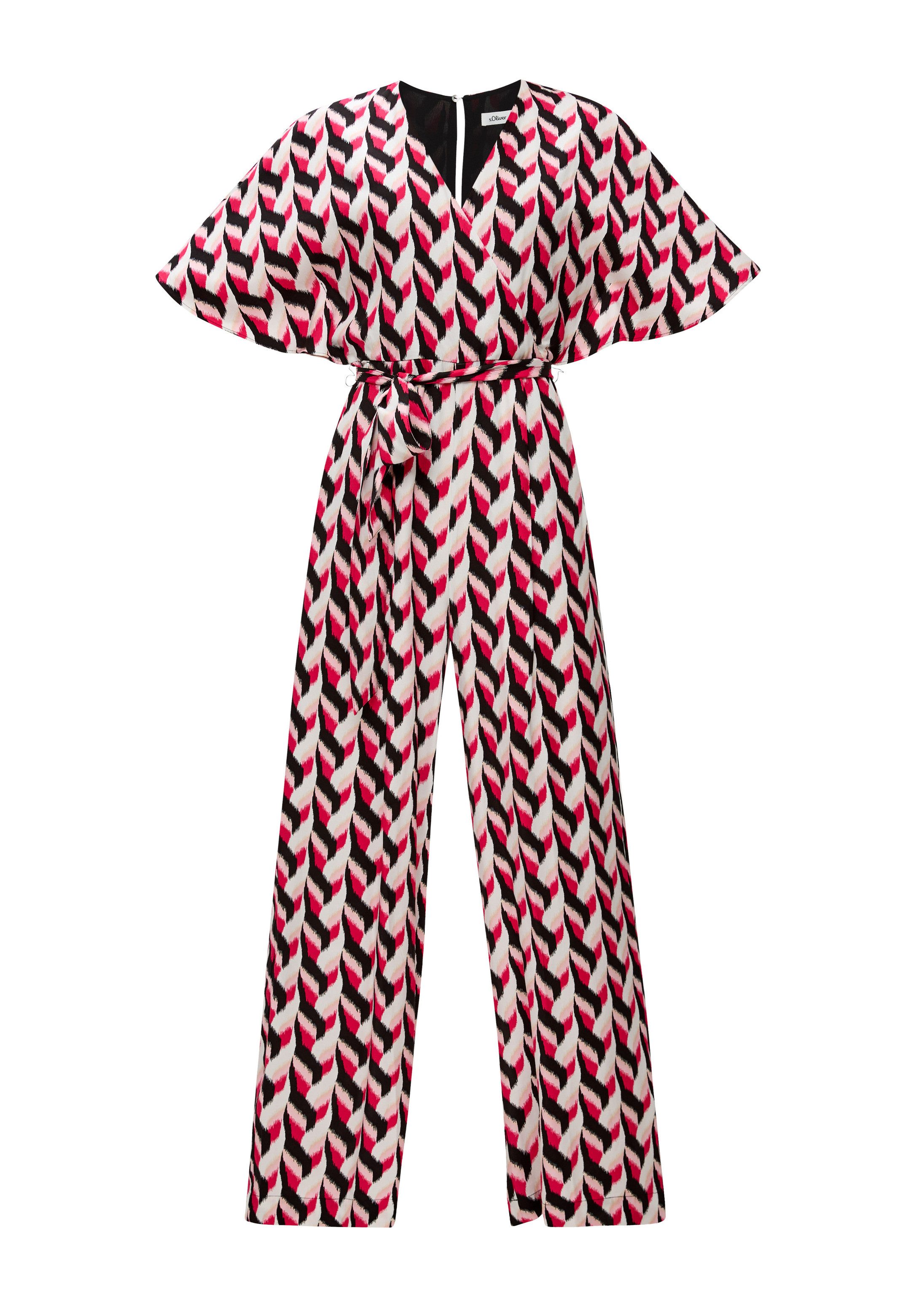 s.Oliver Jumpsuit Overall Jumpsuit mit Bindedetail