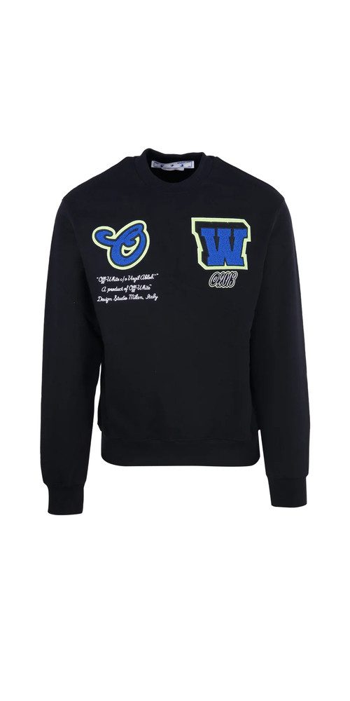 OFF-WHITE Sweatshirt Off White Hoodie mit Druckgrafik in schwarz