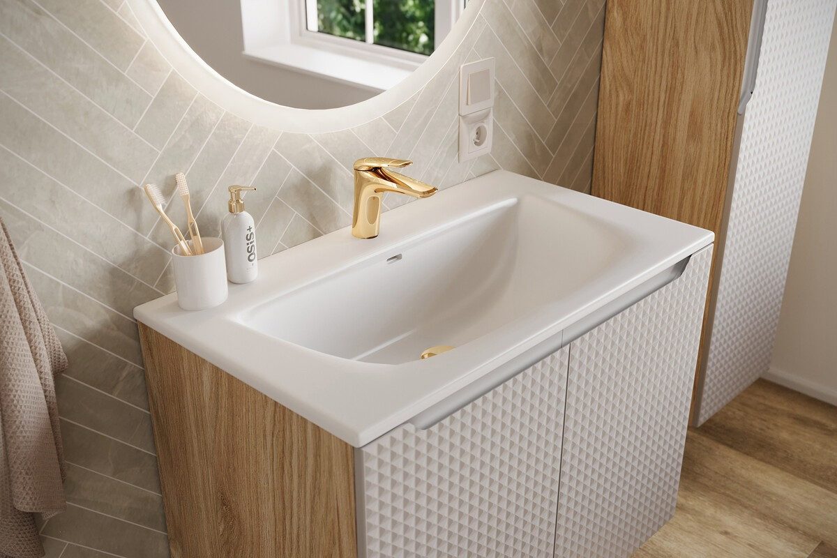 ROYAL24_MARKT Einbauwaschbecken - SKY BM322 - Waschbecken 61 cm Waschschale Gäste Handwaschbecken (Einbauwaschbecken, 1-St., Premium - SKY), Hochwertig – Klassisch – Stilvoll.