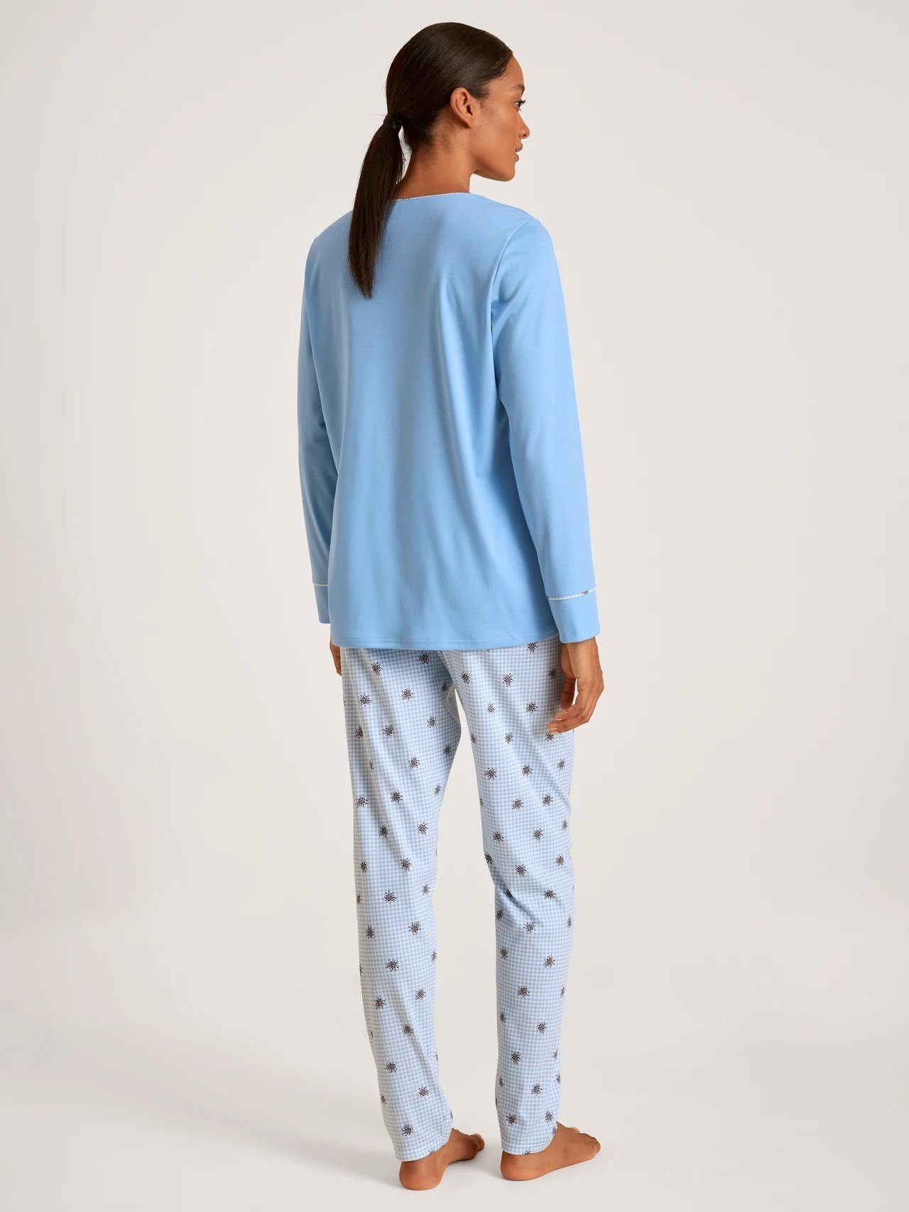 placid Damen tlg., Calida Stück) 44553 Pyjama (1 blue CALIDA Stück, Pyjama 1 1