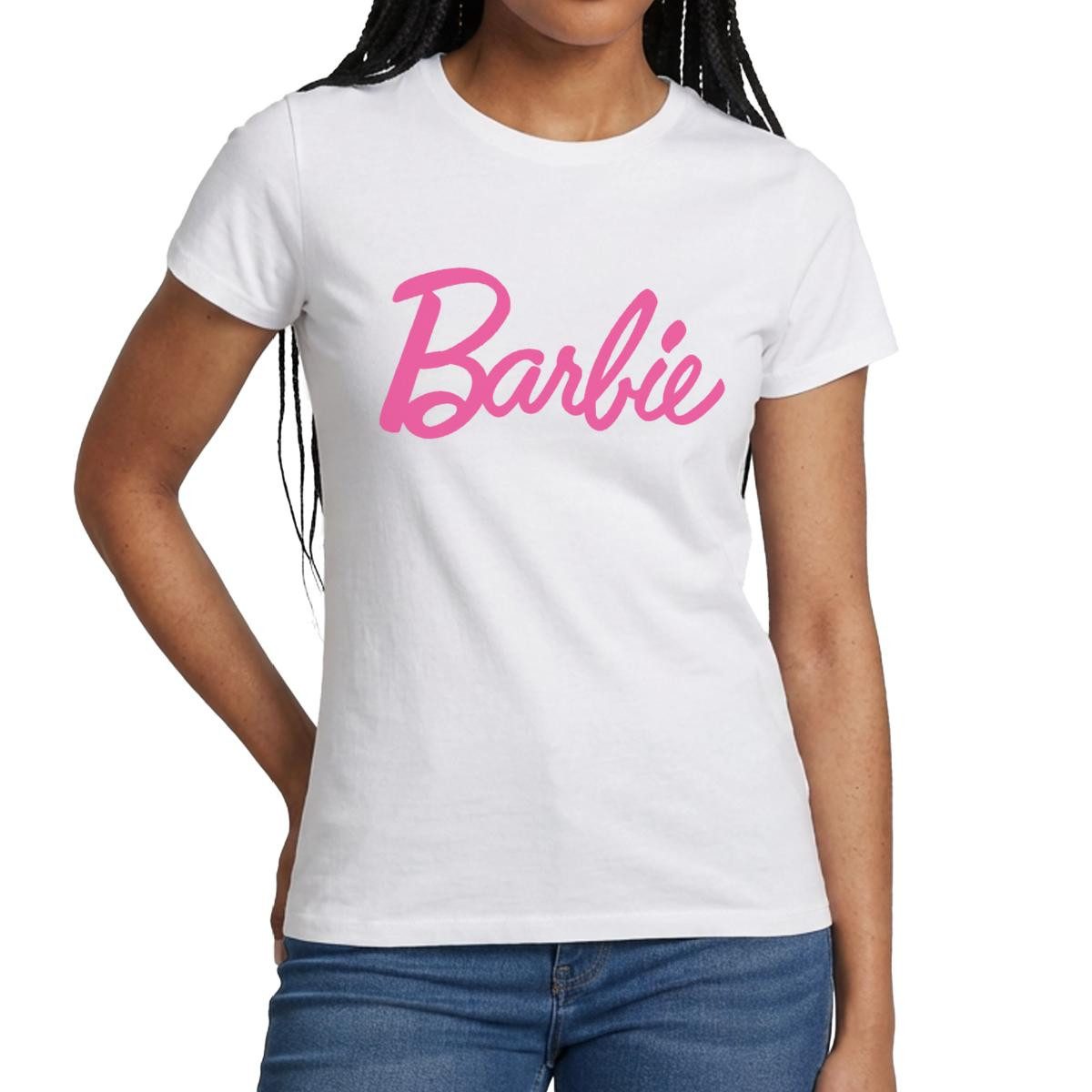 Spreadshirt T-Shirt Barbie Klassisches Logo Frauen T-Shirt (1-tlg) Slim Fit, fällt klein aus