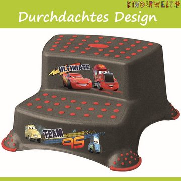 KiNDERWELT Tritthocker 2er Set Disney Cars metallic WC Aufsatz + Hocker (2er Set)