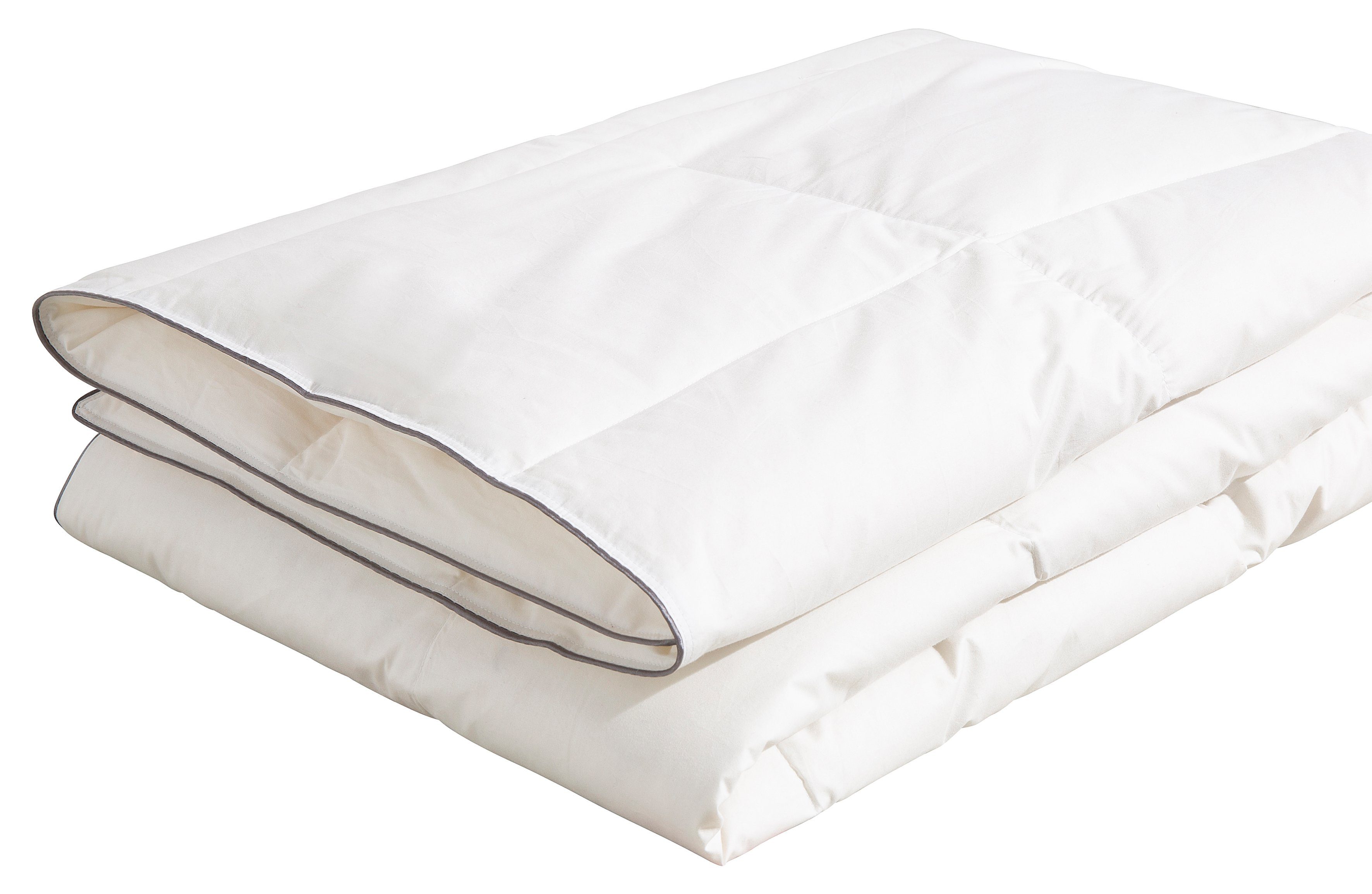 RIBECO Daunenbettdecke Eve, Füllung: 90% Daunen, 10% Federn, Bezug: 100% Baumwolle, Jubiläumsedition