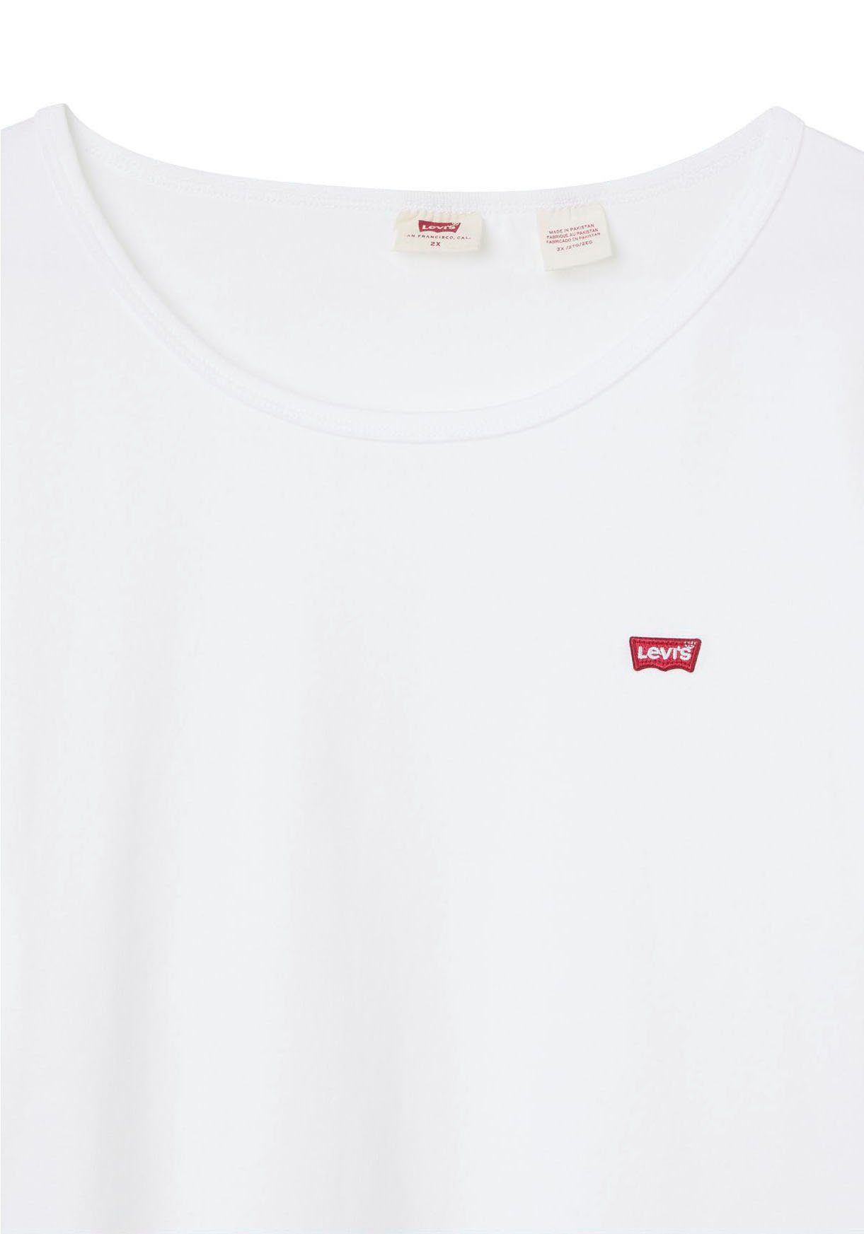 Levi's® Plus weiß-schwarz-gestreift, T-Shirt Perfect (2er-Pack) Crew schwarz