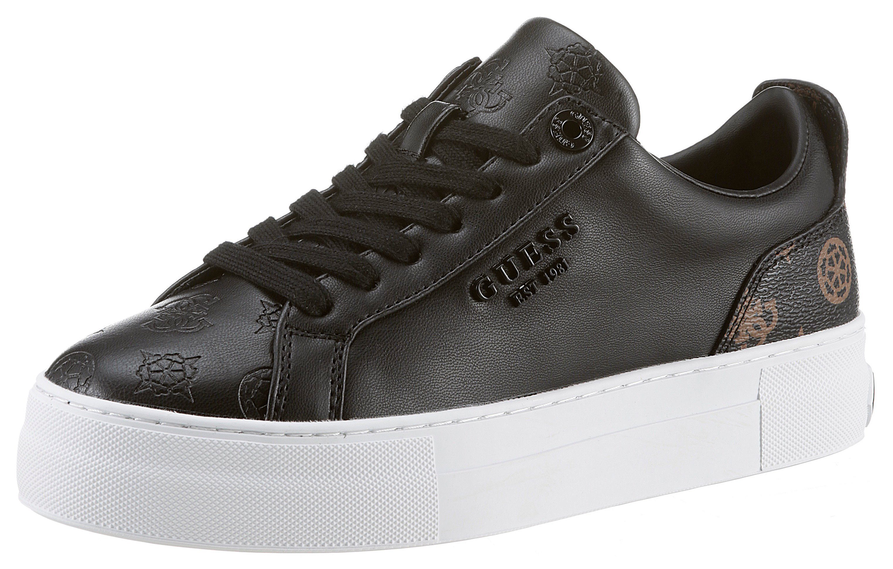 Guess GENZA Plateausneaker mit gepolstertem Schaftrand