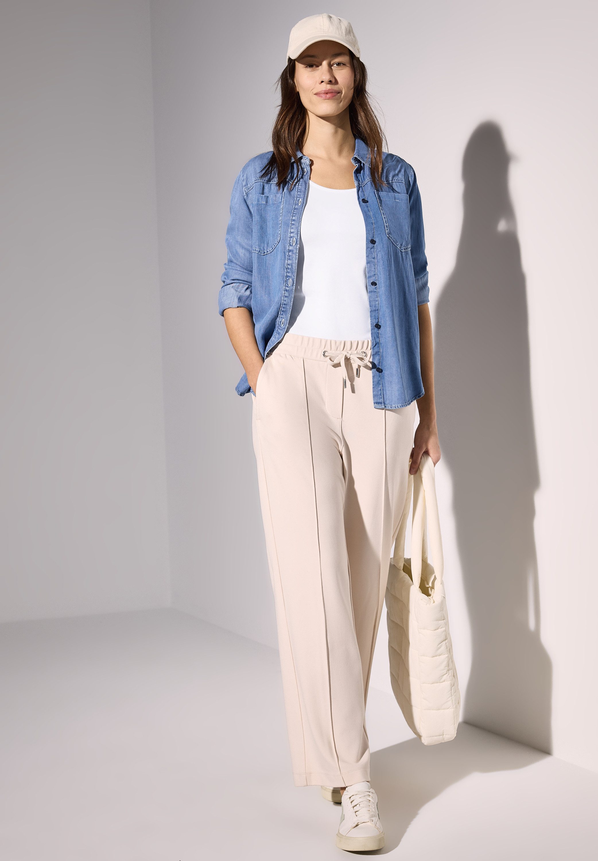 CECIL Trägertop Style Linda mit tiefem Rundhalsausschnitt