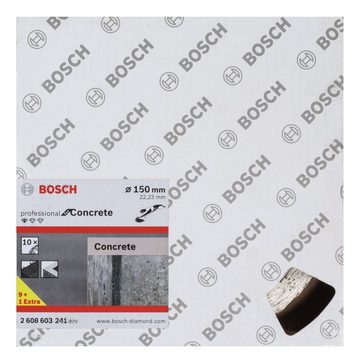 BOSCH Trennscheibe, Ø 150 mm, (10 Stück), Standard for Concrete Diamanttrennscheibe - 150 x 22,23 x 2 x 10 mm