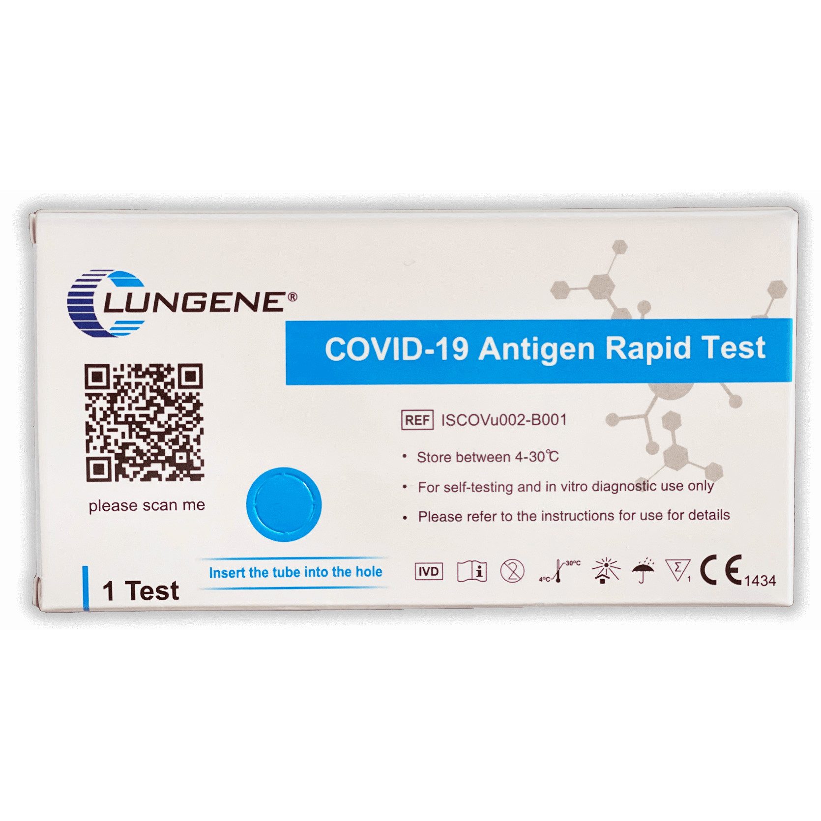 PSA-Schnelltest Clungene® LAIEN 1er Antigen Test - COVID-19 Schnelltest (Nasal Swab) -