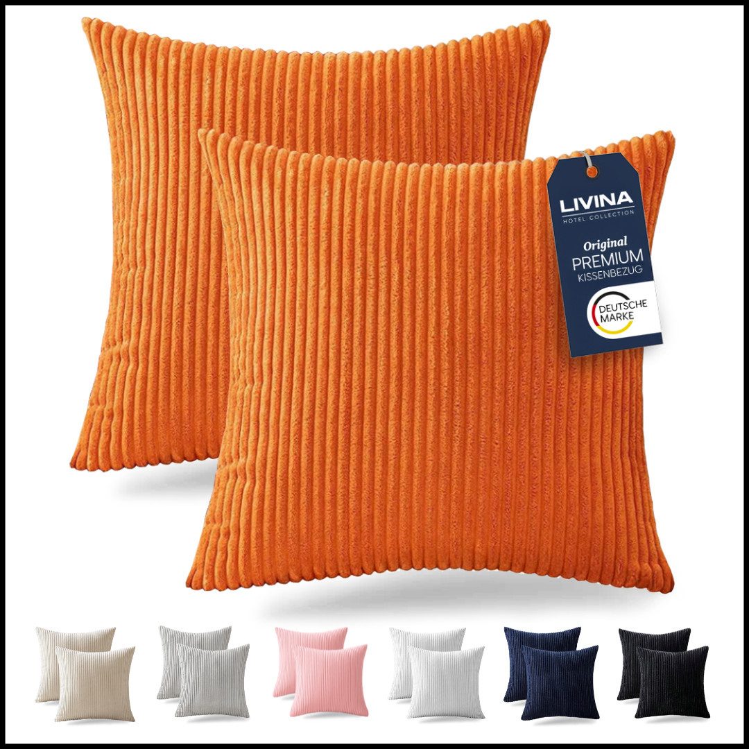 LIVINA HOME Kissenbezug Premium Kissenbezüge, Dekokissen Couchkissen Sofaki günstig online kaufen