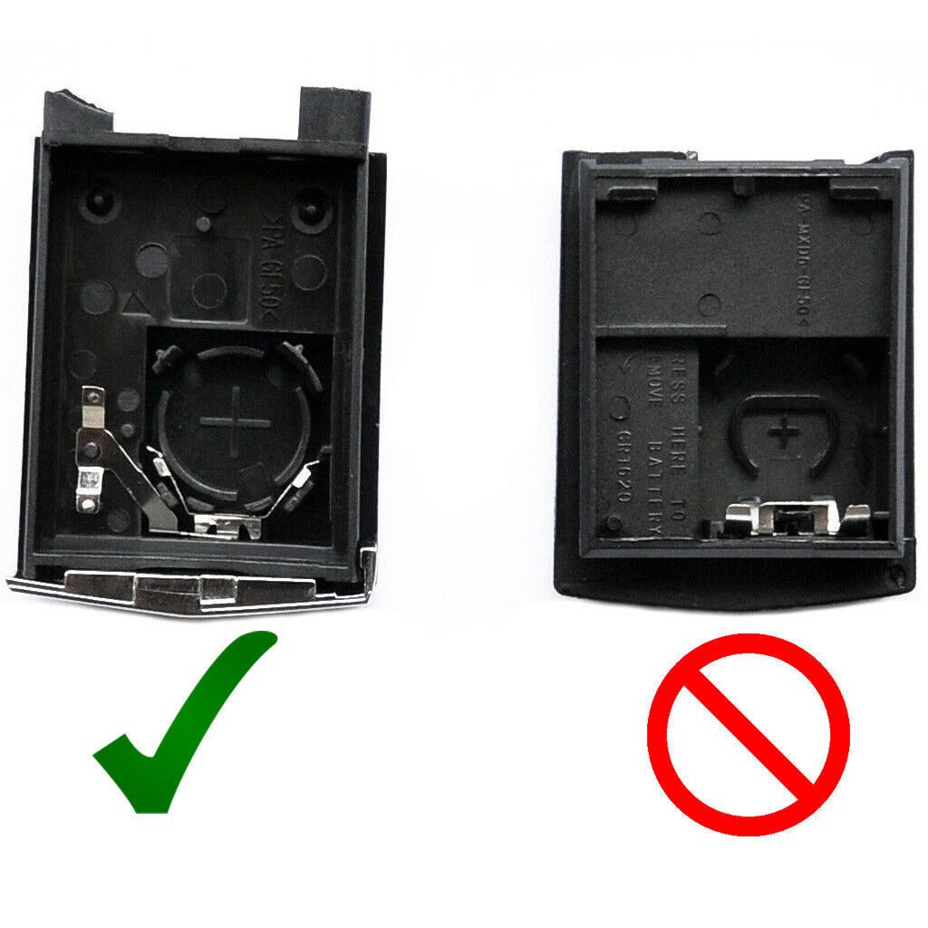 mt-key Auto Klapp Schlüssel Reparatur Gehäuse + Rohling + 1x passende CR1620 Knopfzelle, CR1620 (3 V), für Mazda CX-7 CX-5 2 4 5 6 RX-8 Funk Fernbedienung