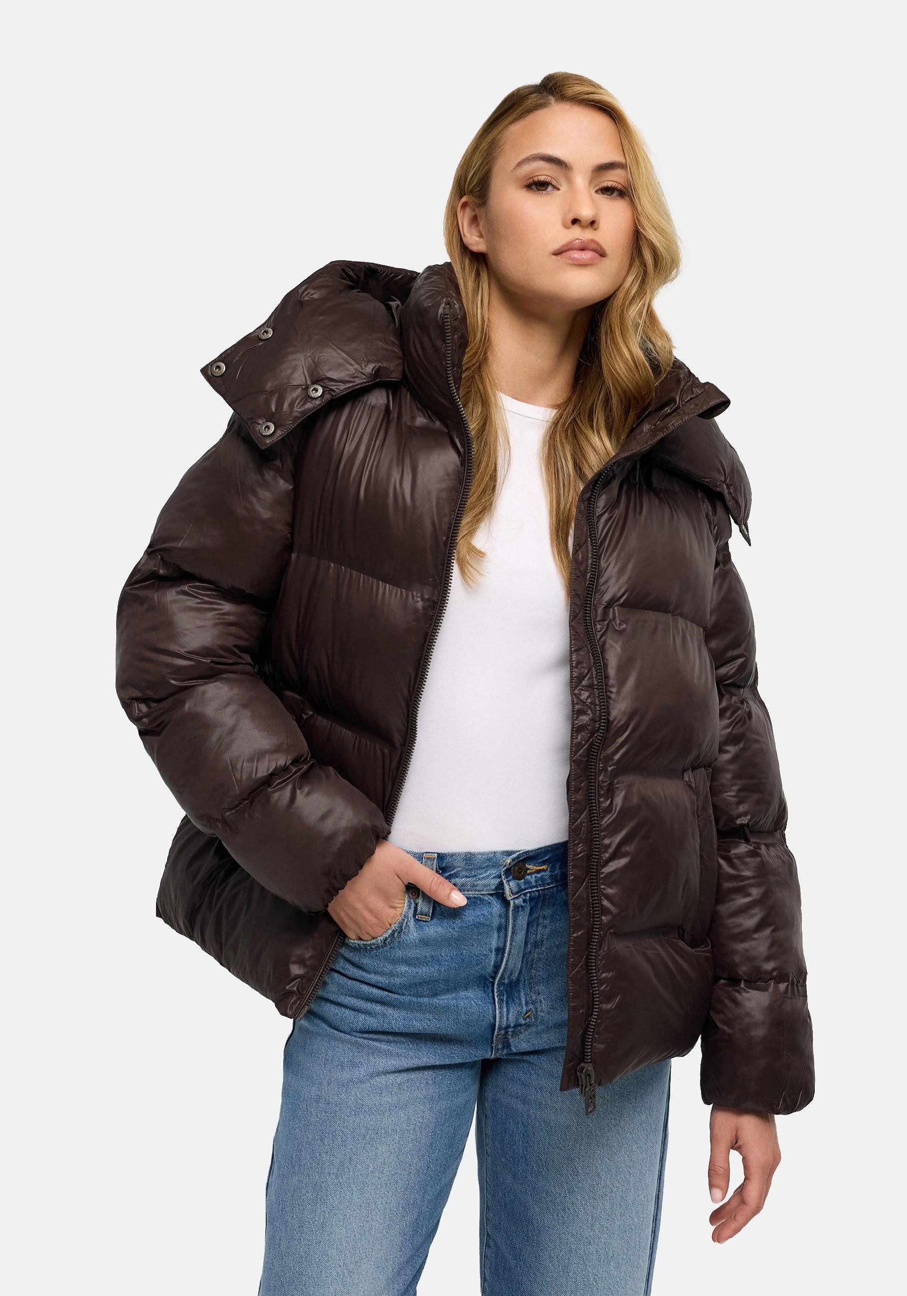Navahoo Steppjacke Snow-Frame 14 Damen Winterjacke mit abnehmbarer Kapuze