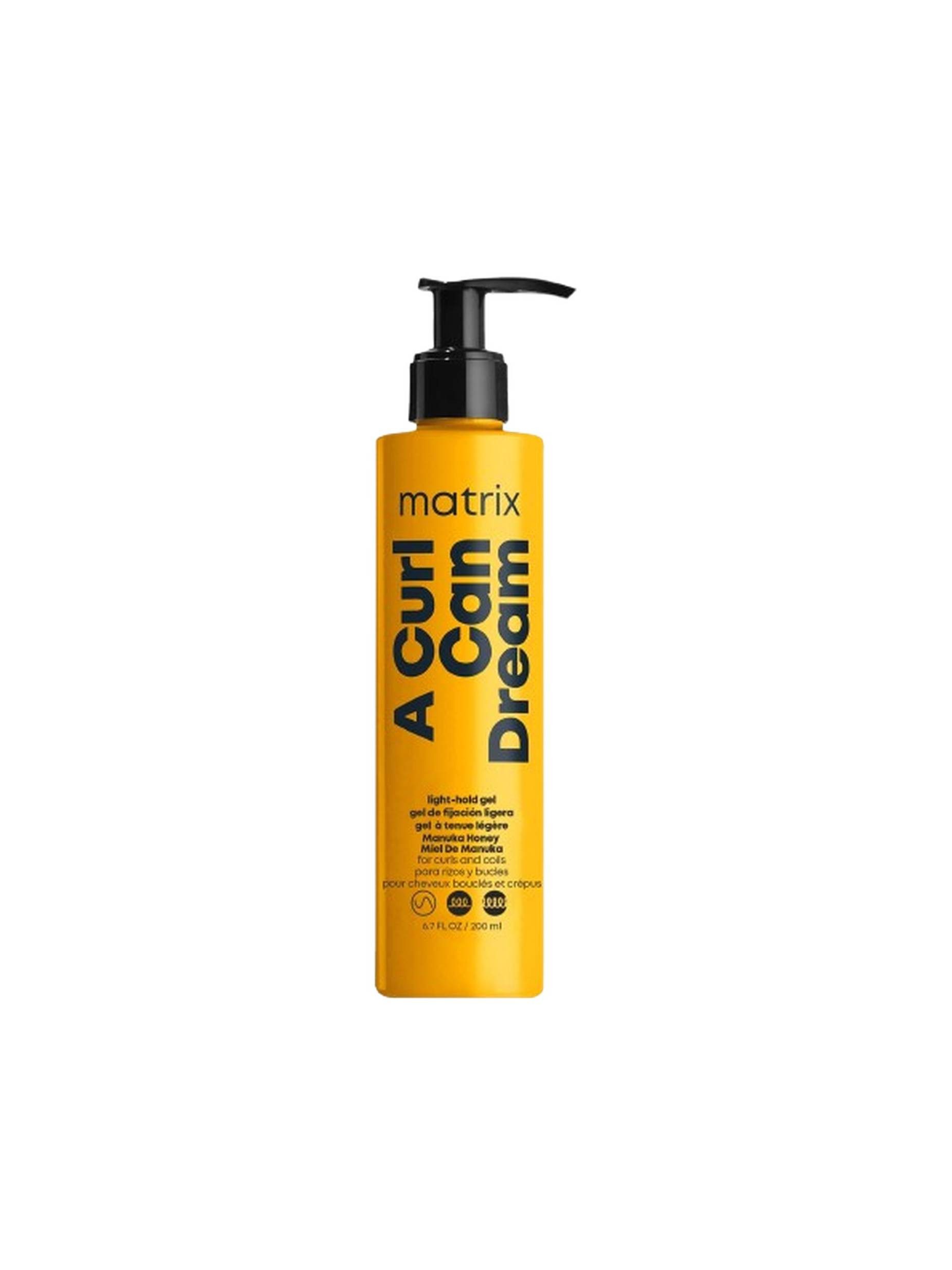 MATRIX Haarwachs Matrix A Curl Can Dream light hold Locken Styling Gel (250 ml), Packung, Leichtes Gel mit Honig, kein Verkleben, kein Rückstand