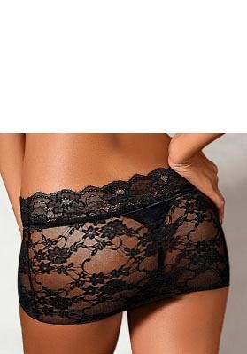 LASCANA Stringrock aus leicht transparenter, elastischer Spitze