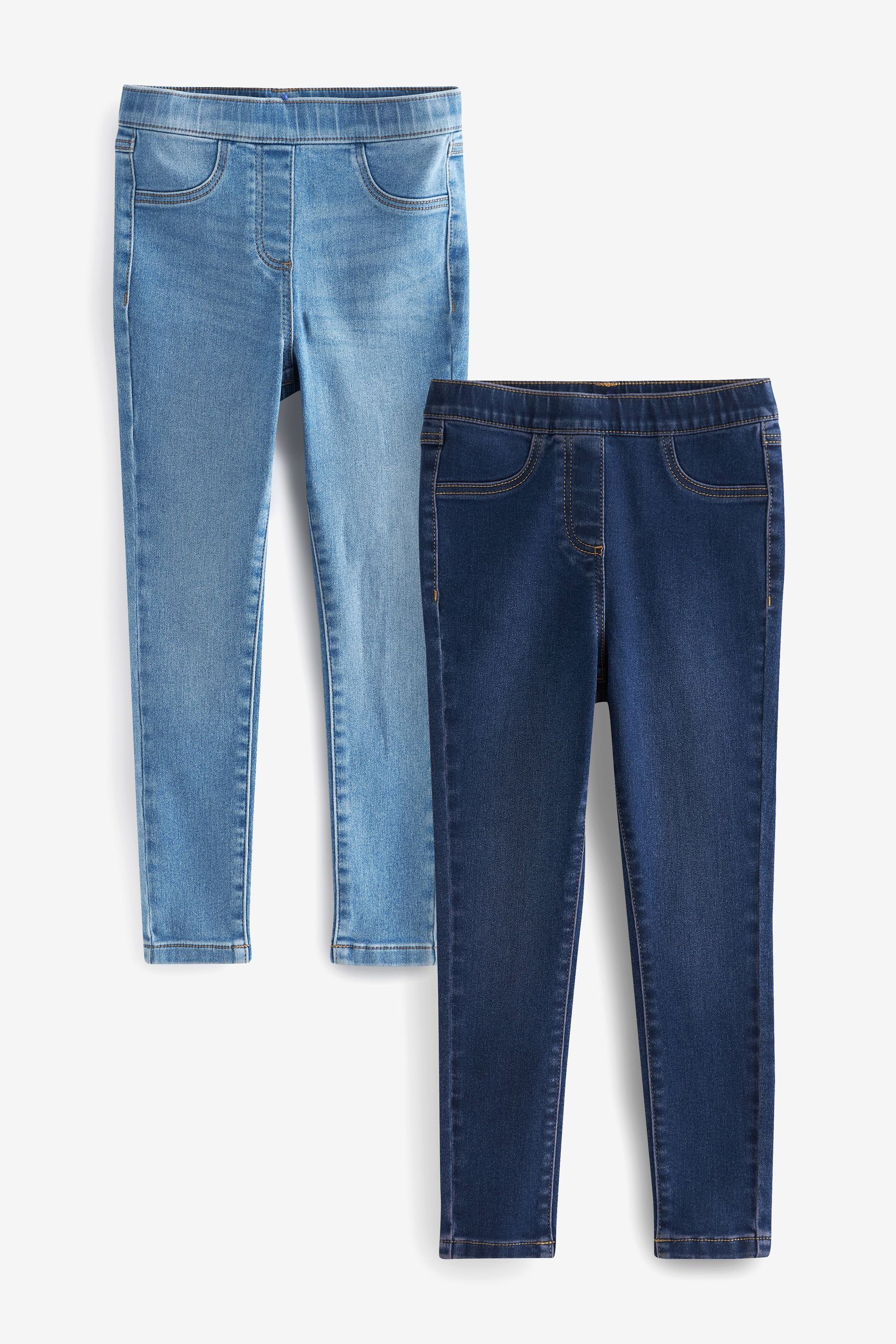 (2-tlg) Blue 2er-Pack Jeansleggings Jeggings, Next