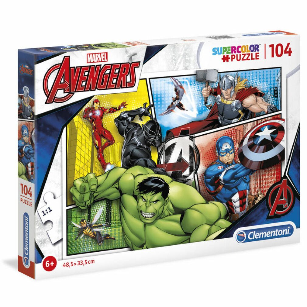 Clementoni® Puzzle Clementoni 104Pcs Puzzle The Avengers 27284 X6, Puzzleteile