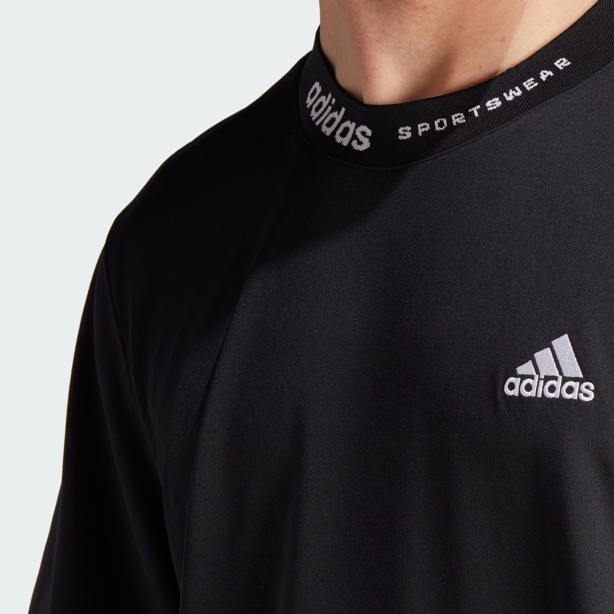 adidas Sportswear T-Shirt MESH-BACK T-SHIRT Black