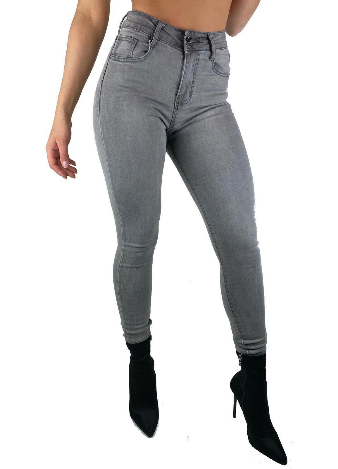 Damen Bekleidung Jeans Röhrenjeans Superdry Denim Jeans in Grau 