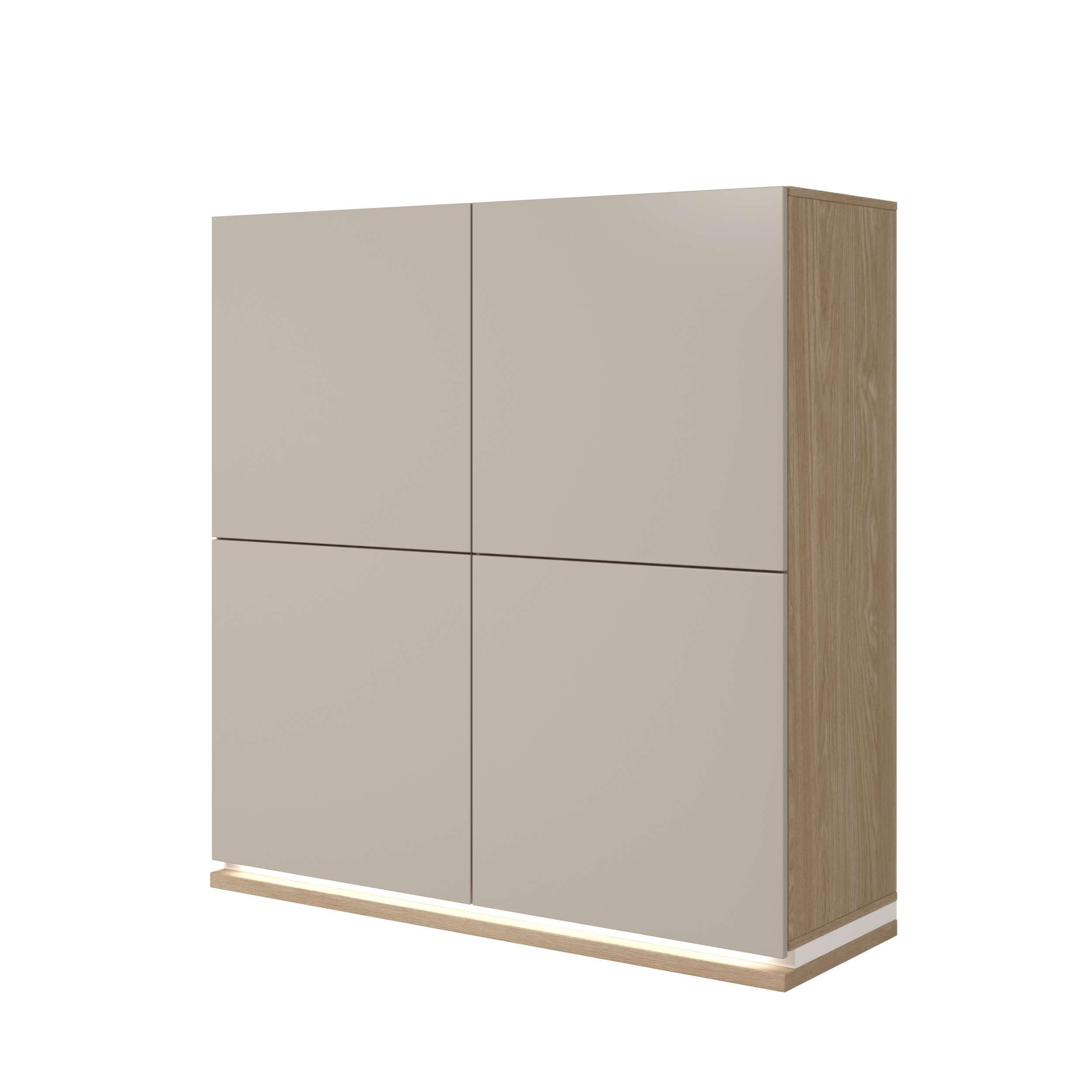 99rooms Highboard Korde (Sideboard, Highboard), mit 4 Türen, 8 Fächer, 6 Ei günstig online kaufen