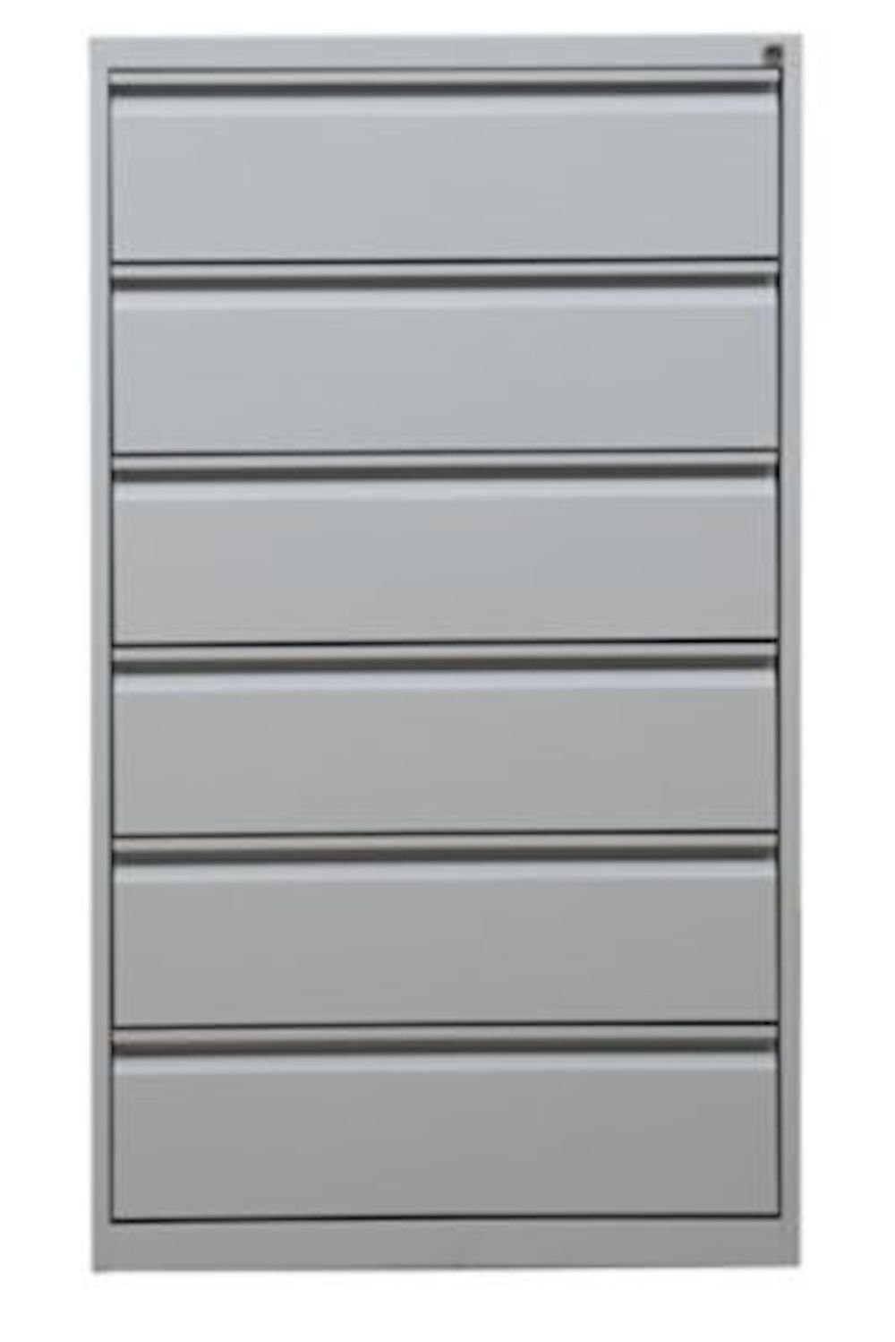 PROREGAL® Aktenschrank Karteischrank Mare, 6 Schubladen, HxBxT 132x76x62cm, Grau