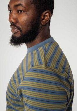 MELA Kurzarmshirt T-Shirt AVAN Stripes Fein gerippter Kragen
