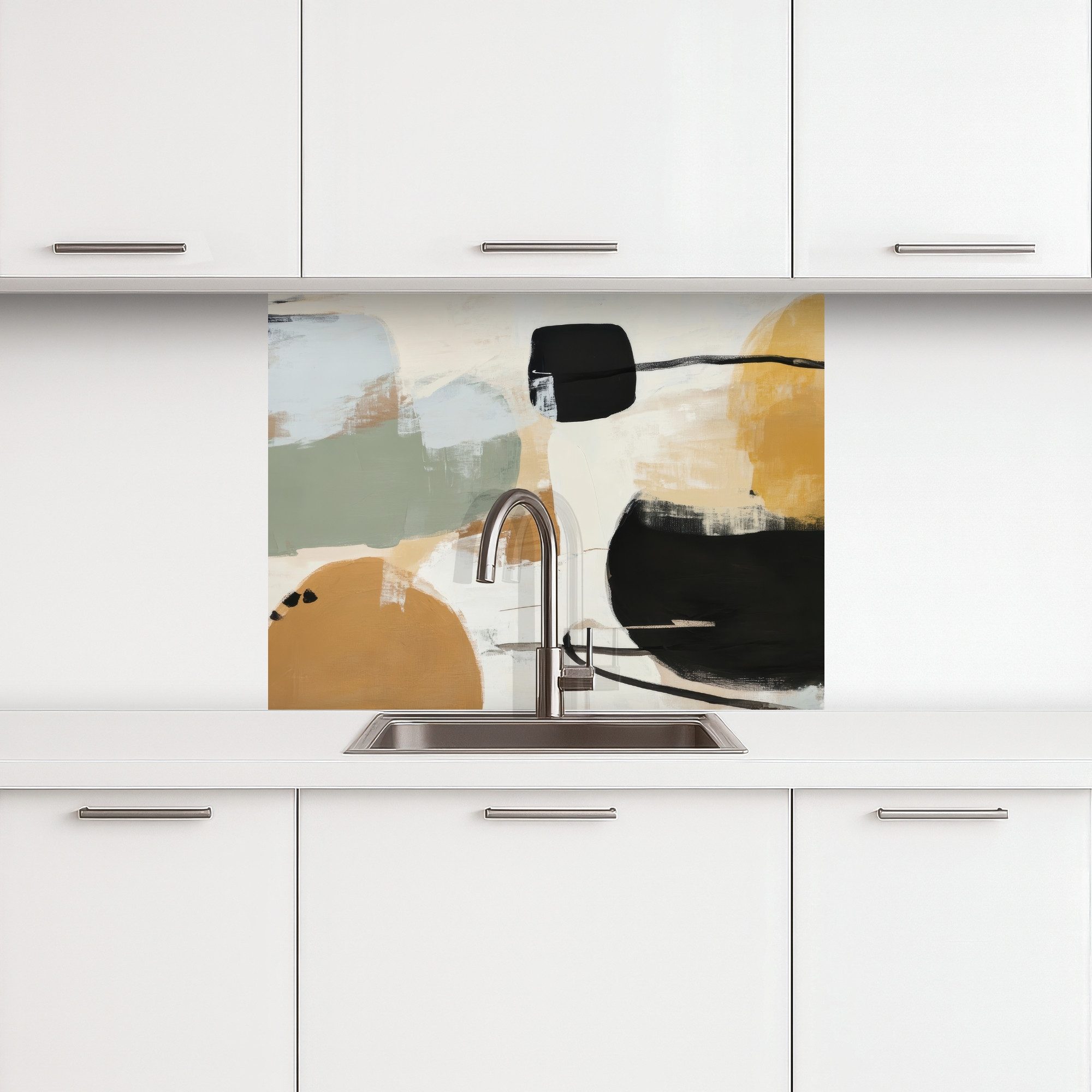 KitchenYeah Küchenrückwand selbstklebend Farbe - Abstrakt - Farben, (1-tlg) günstig online kaufen