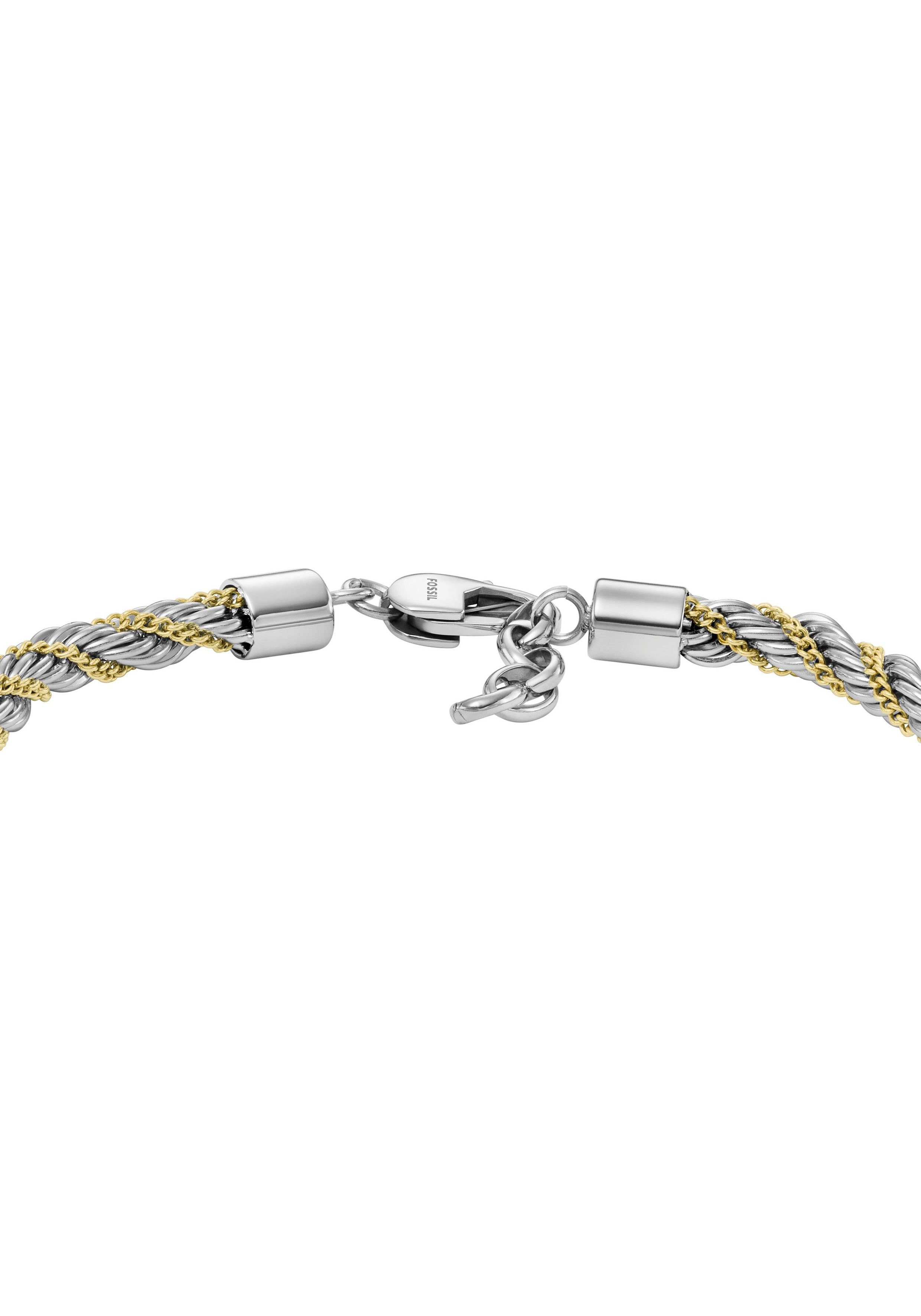 Fossil Edelstahlarmband JEWELRY BOLD CHAINS JF04607998 TWO-TONE
