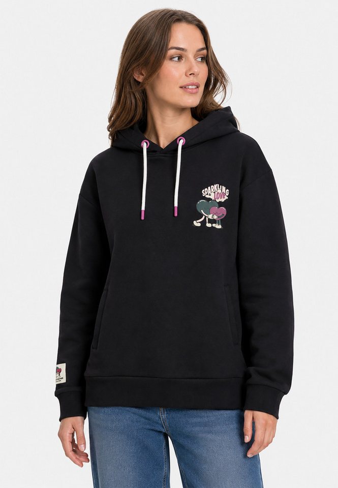 SUBLEVEL Hoodie Perfekte Ergänzung für lässiges Outfit für Damen (1-tlg) Baumwolle Normal Fit Rundhals Langarm Spruch